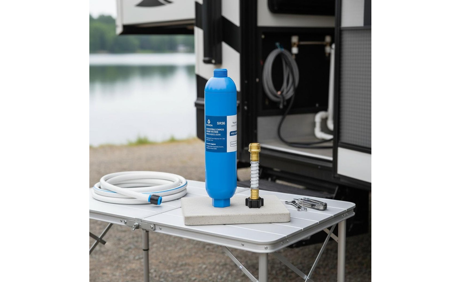 RV Water Filter Reduces & Sediment RV Hose Filter for Boat Owners