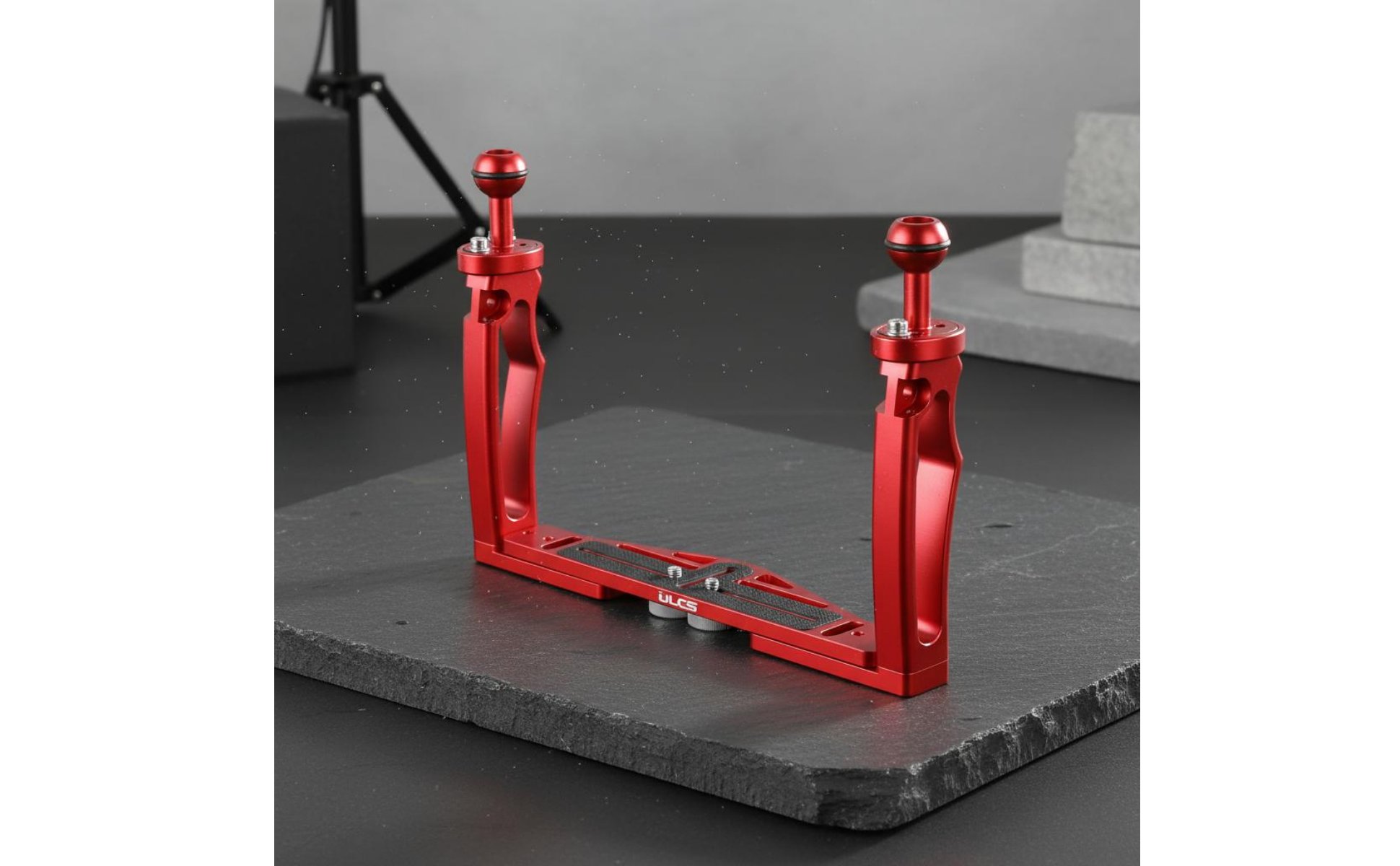 Double Handle Camera Tray Anti-Slip Underwater Camera Handle Tray Waterproof