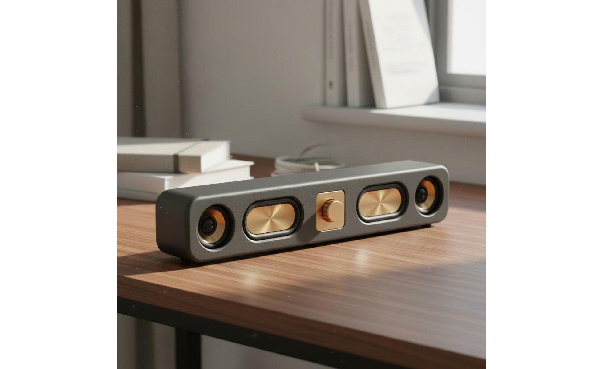 Retro Bluetooth Speaker Bass Boosted Vintage Wooden Speaker Aux Input for Office