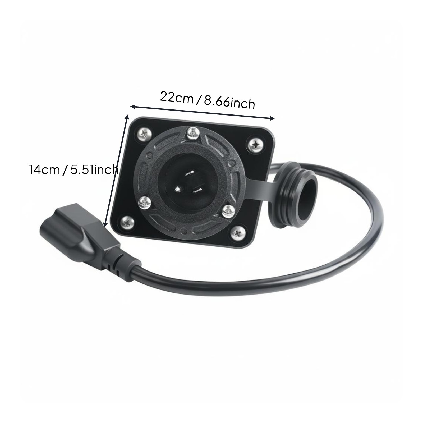 High-Strength Material EZGO Battery Charge Plug Easy to Install Charging Port Cover Adapter Low Heat Generation
