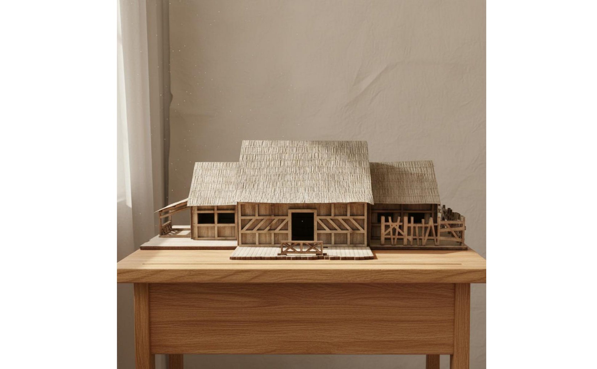 Maquette de Maison à Monter DIY Modèle de Maison 3D fait Main pour Étudiants