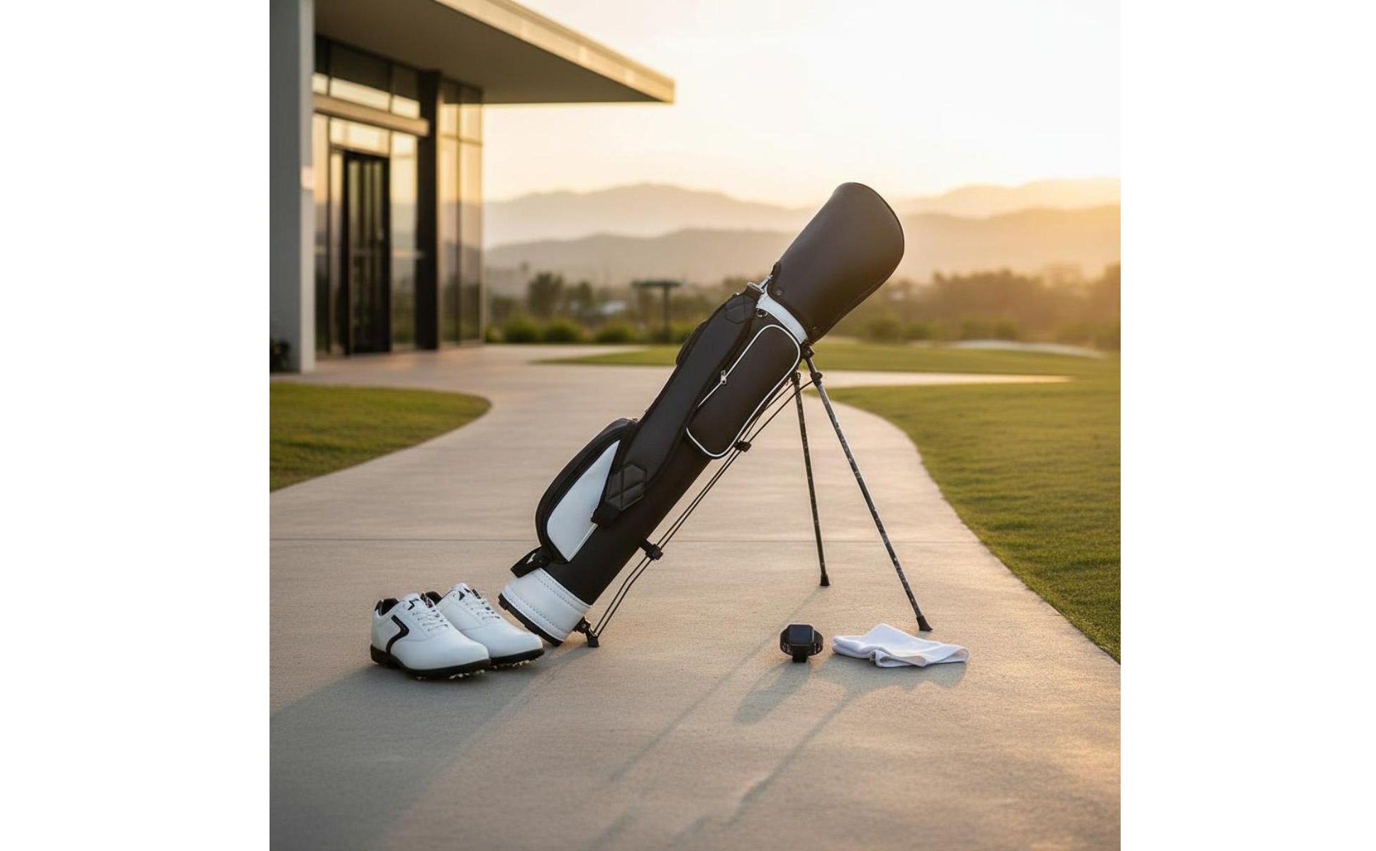 Golf Stand Bag Lightweight Golf Club Tube Bag Portable for Practice Range
