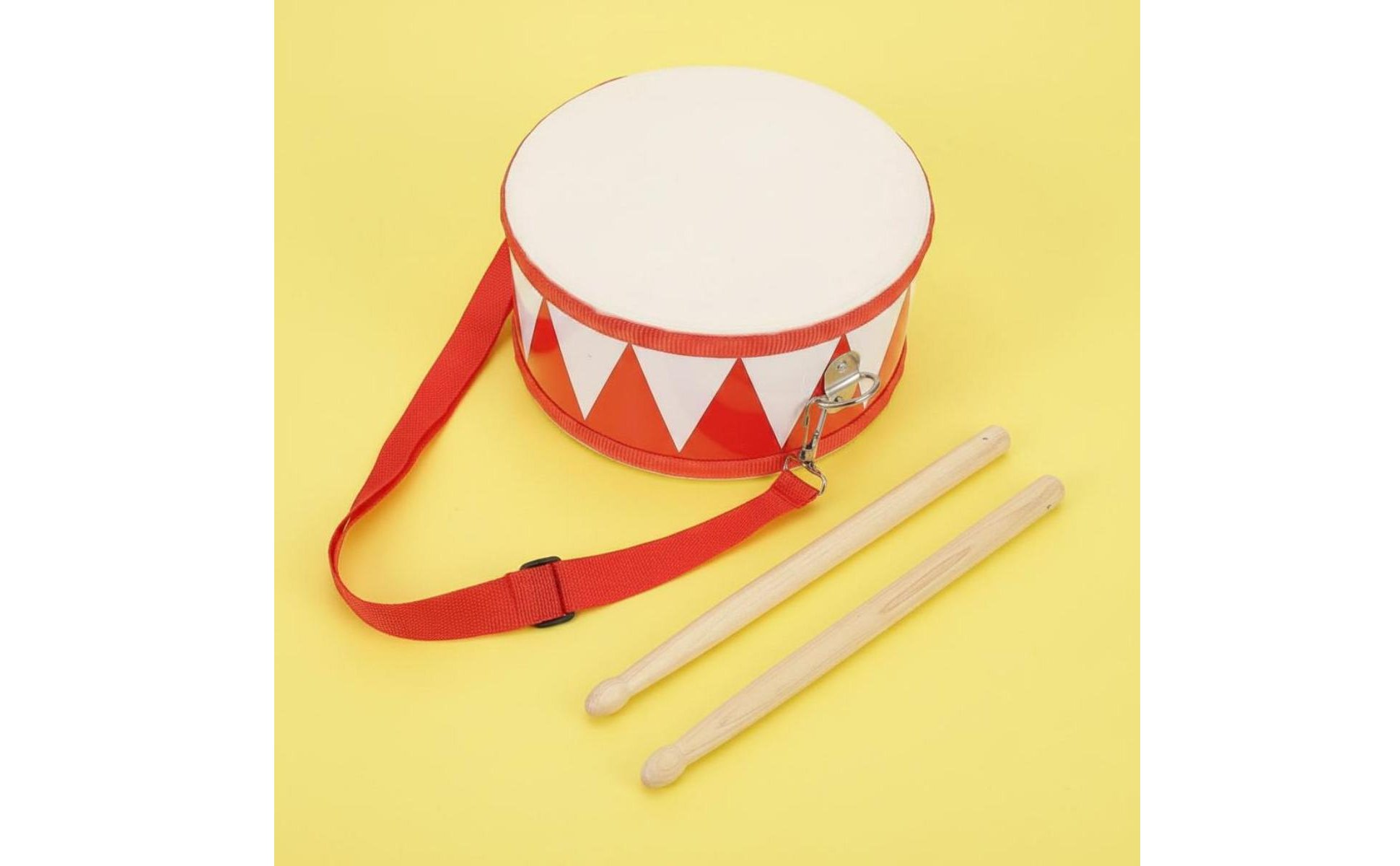 Small Battle Drum Includes Drumsticks Double Sided Drum Sturdy for Music Class