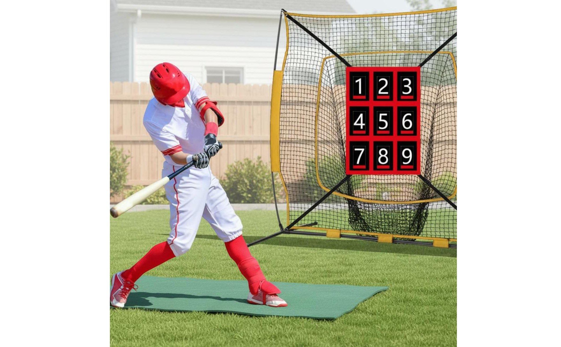 Baseball Hitting Target Net Adjustable Straps Hitting Zone Training Net