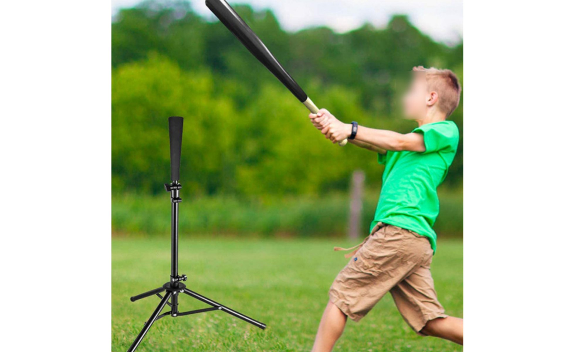 Tripod Baseball Tee Height Adjustable Baseball Tee Easy to Set up for Practice