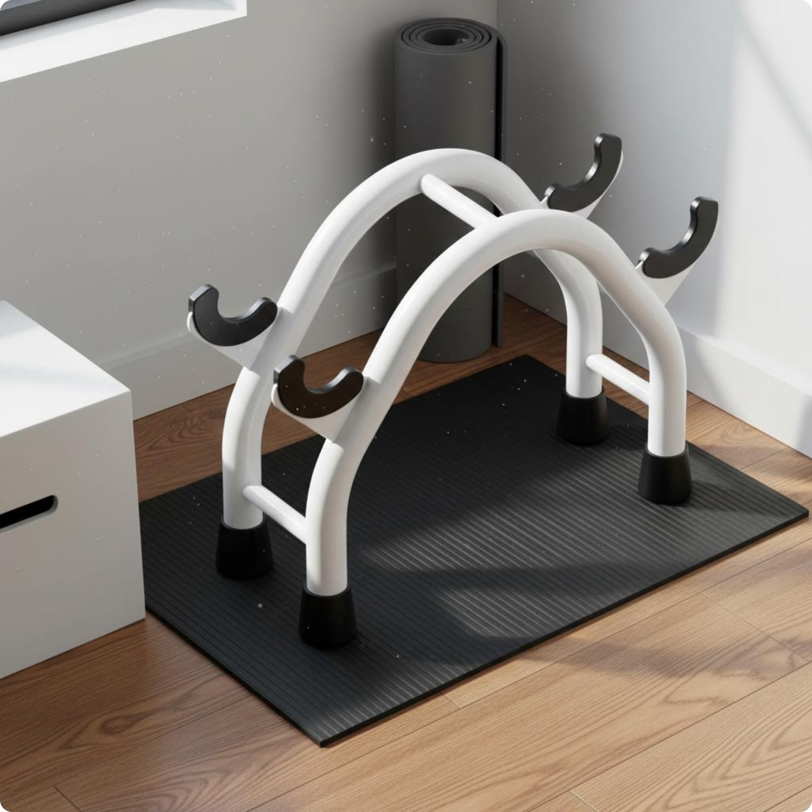 Dumbbell Storage Rack Carbon Steel Barbell Stand Space Saving for Home Gym