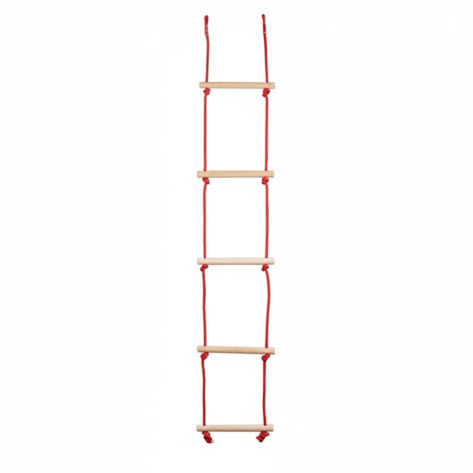 Wooden Rope Ladder Heavy-Duty Rope Ladder Motor Skill Building Outside-Play Equipment for Indoor