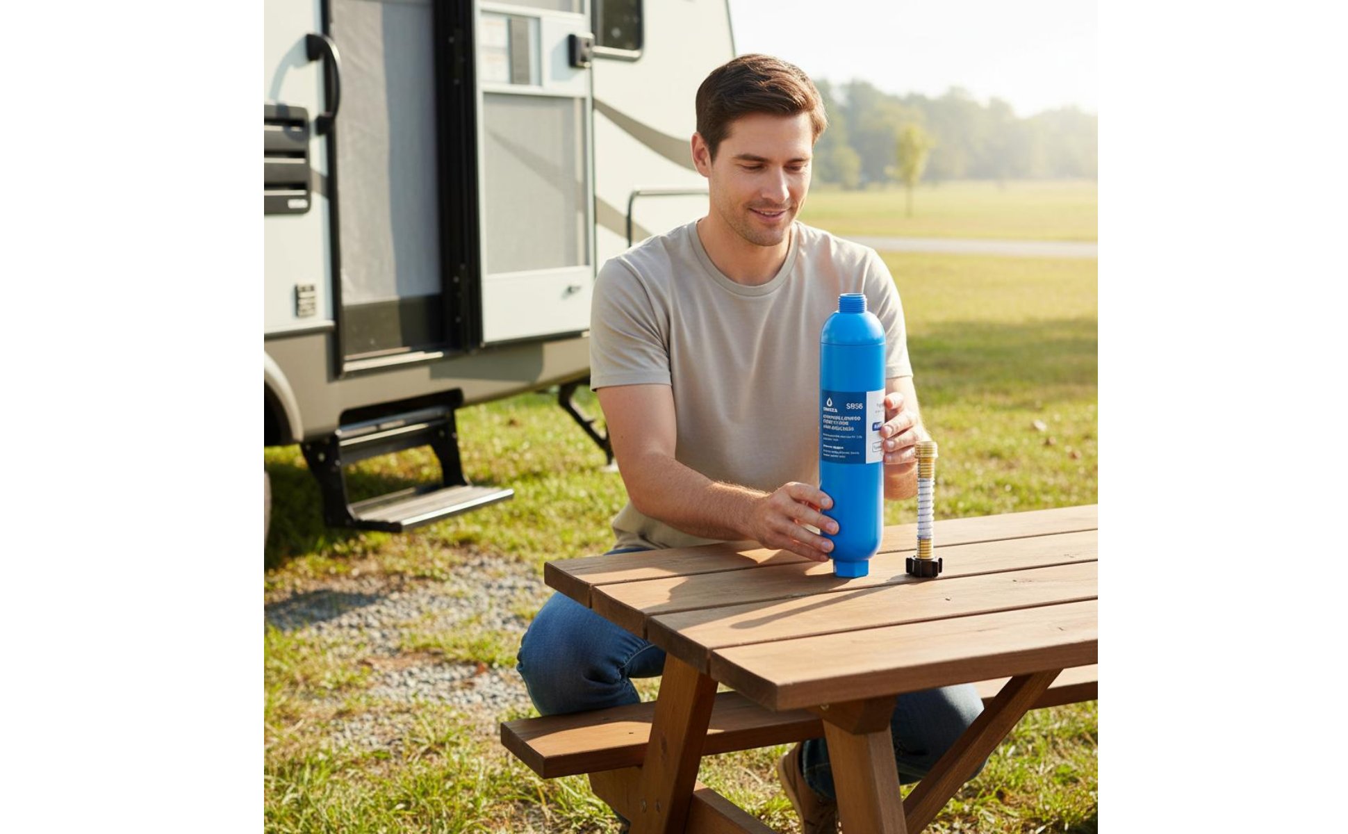 RV Water Filter Reduces & Sediment RV Hose Filter for Boat Owners