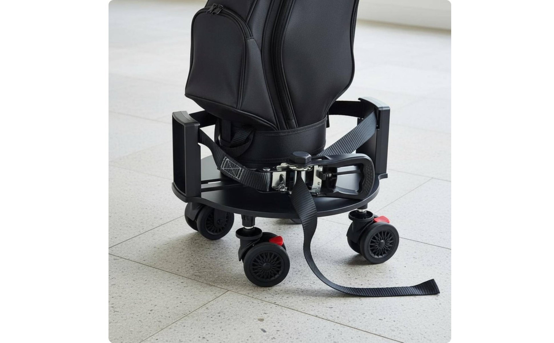 Golf Bag Wheel Base Swivel Wheels Rolling Golf Golf Bag Stand Wheeled