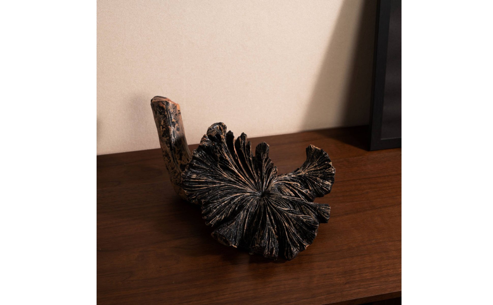 Volcano Flower Sculpture Desktop Display Artistic Tabletop Statue for Restaurant