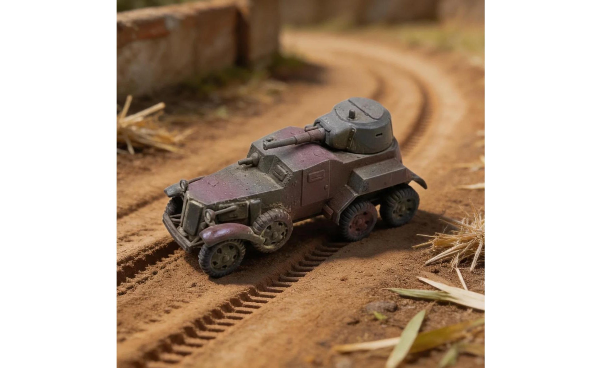 Soviet BA-10 Model Collectible BA-10 Armored Car for Display Shelf, Collectors