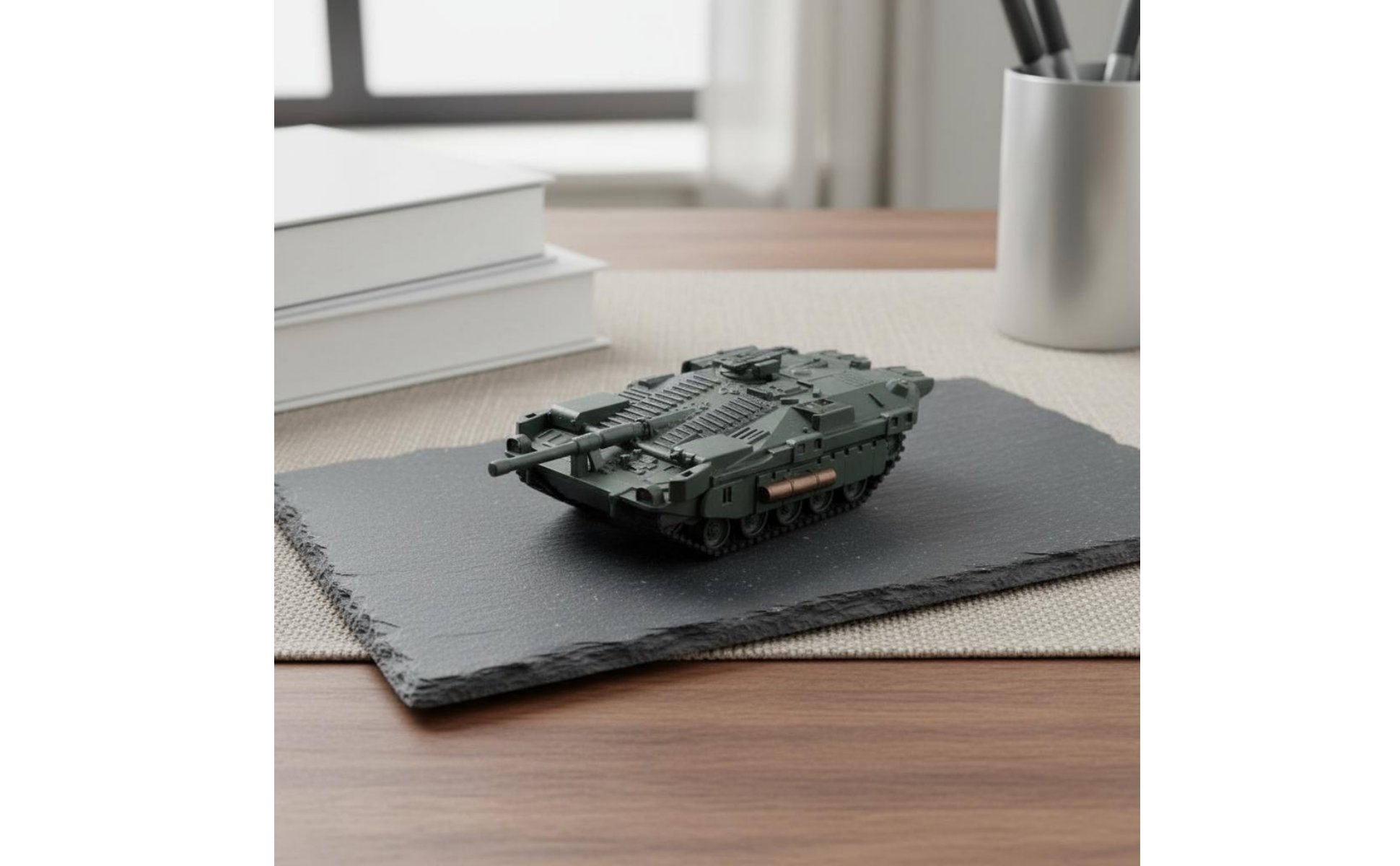 Strv 103C Armored Vehicle Model Boxed Egg-Shaped Toy 1:144 Armored Vehicle Model