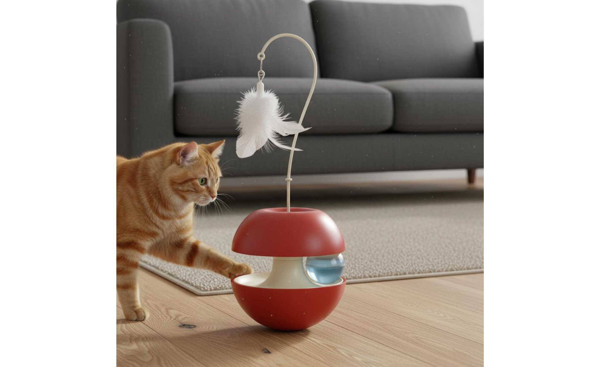 36 Pieces Wobble Feline Toy Mental Stimulation Chime Sphere Feline Toy Boredom