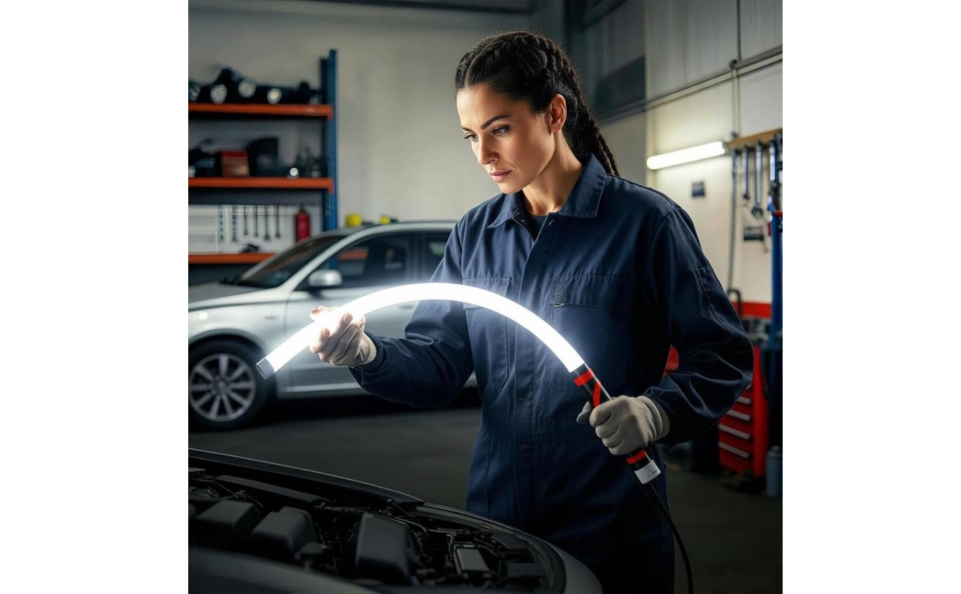 Flexible LED Flashlight Type-C Charging Bendable Work Light Rechargeable