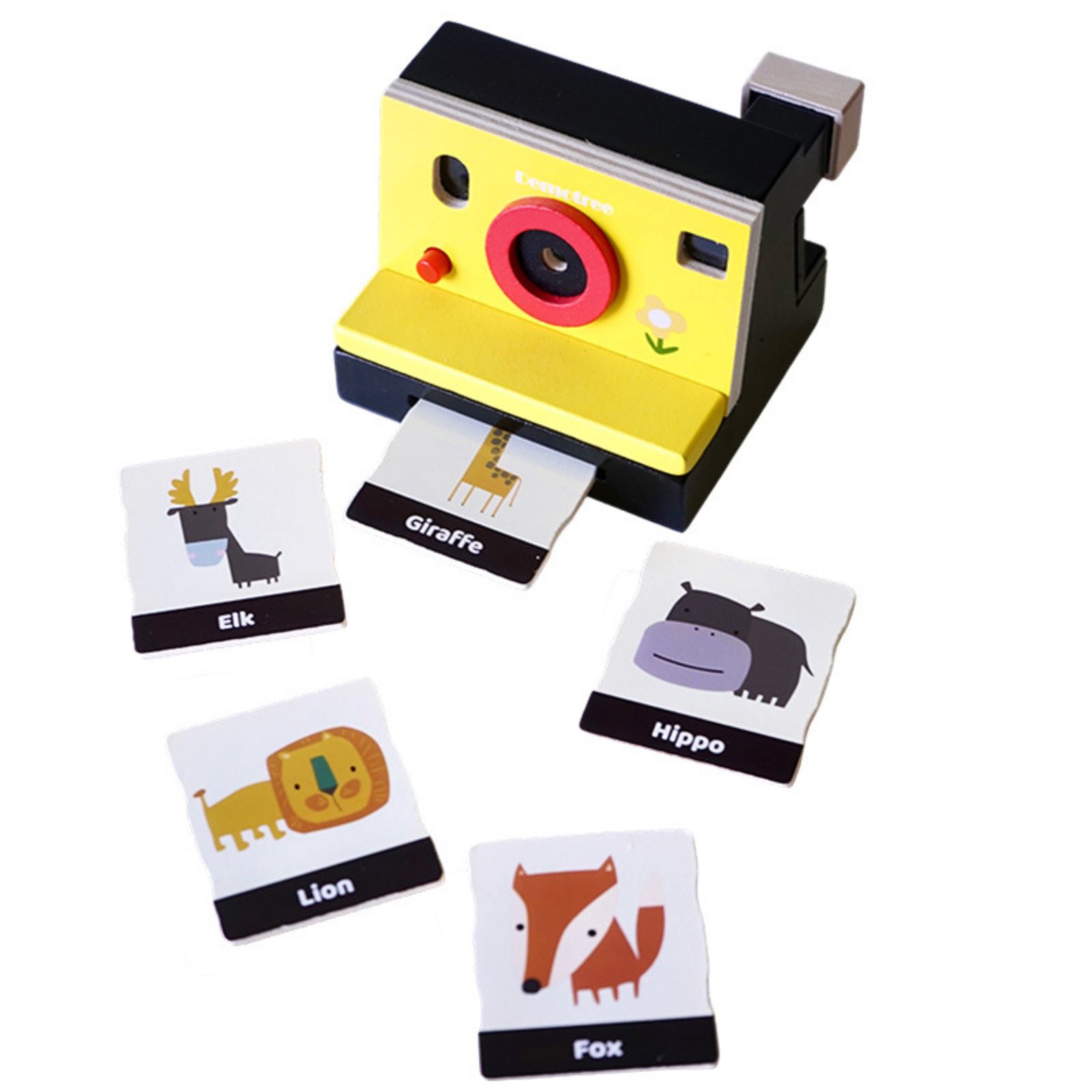Retro Wooden Picture-Taker Toy Pretend Play Wooden Toy Cam Child-Centered for Kids, Kindergarten
