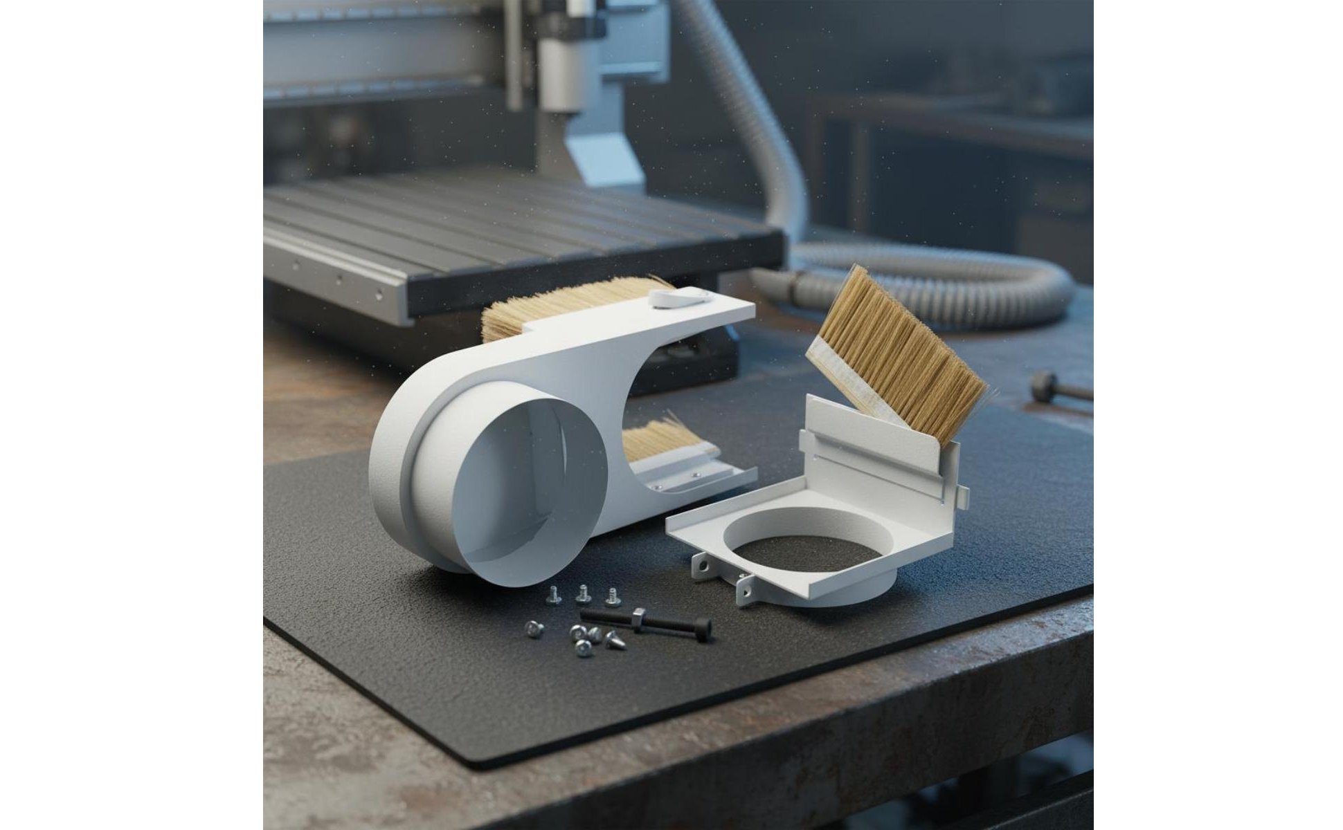 Push Pull Dust Hood Strong Suction Engraving Machine Dust Guard Wear Resistant