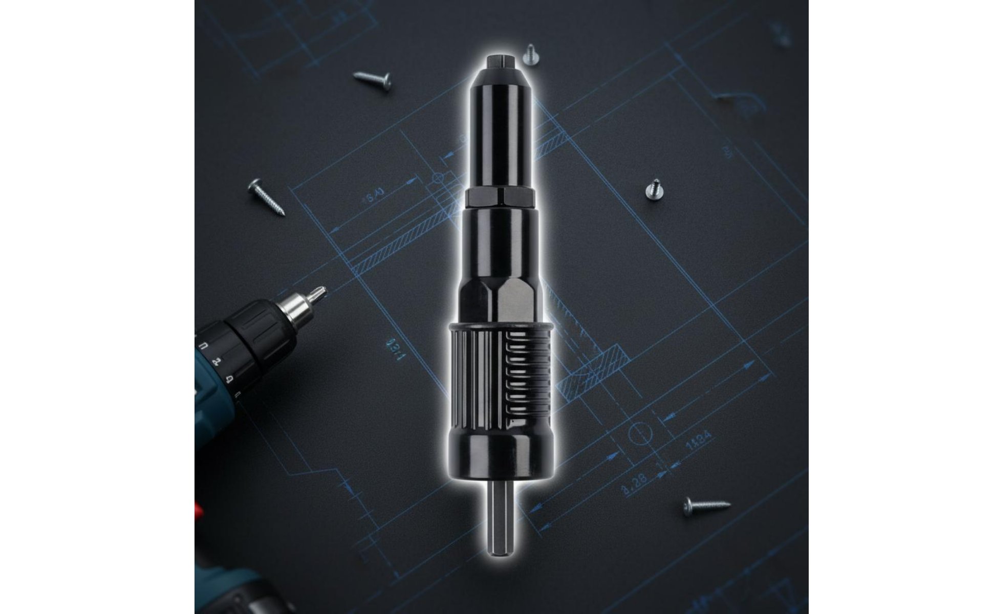Cordless Rivet Nut Adapter Aluminum Alloy Rivet Nut Adapter Handle Grip