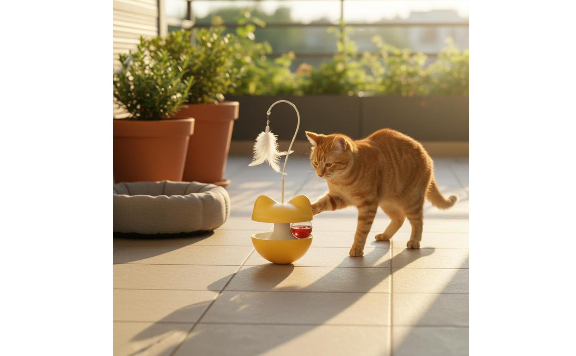 36 Pieces Wobble Feline Toy Mental Stimulation Chime Sphere Feline Toy Boredom