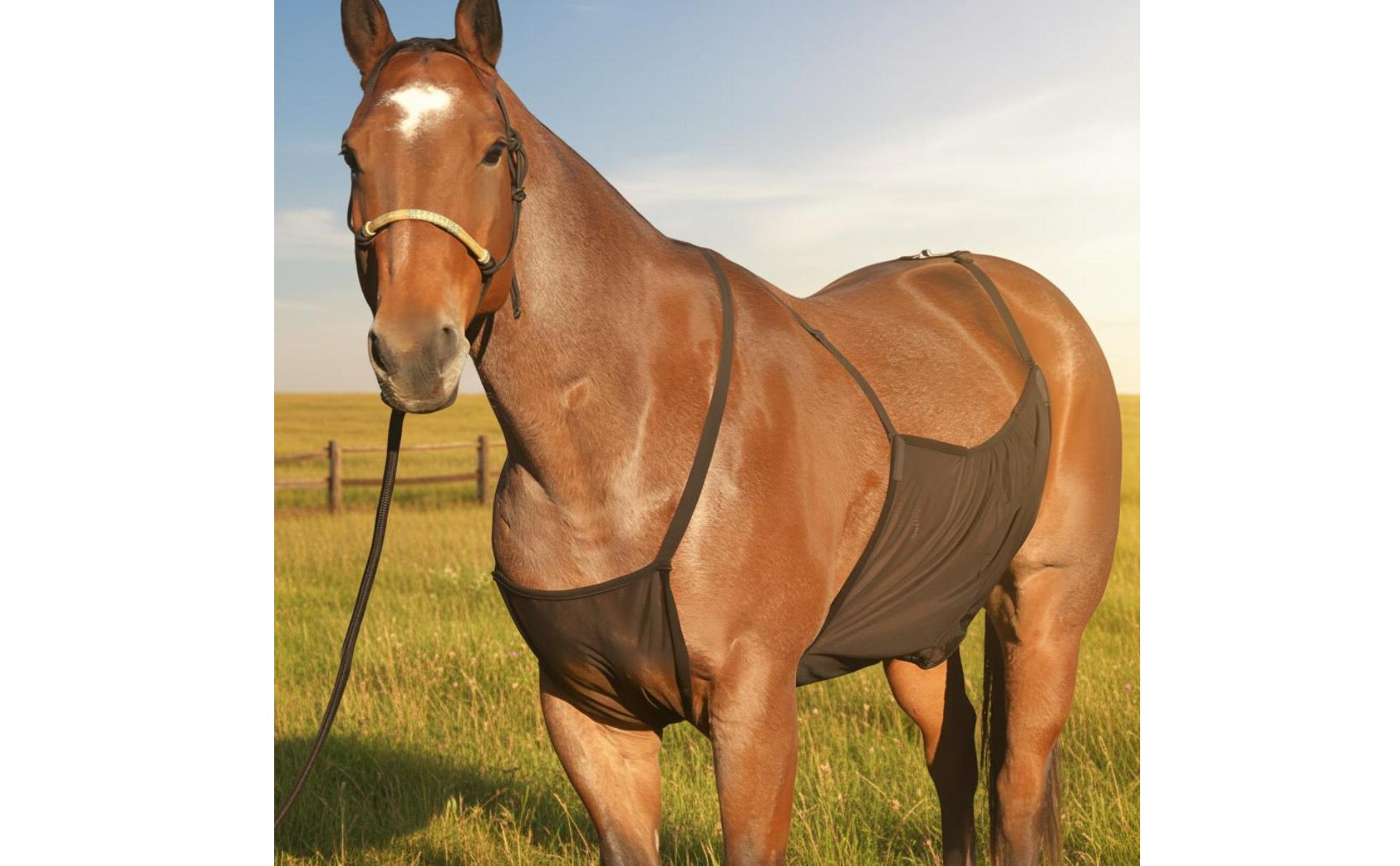 Horse Belly Cover Protection Apron-Design Horse Cover Adjustable Strap