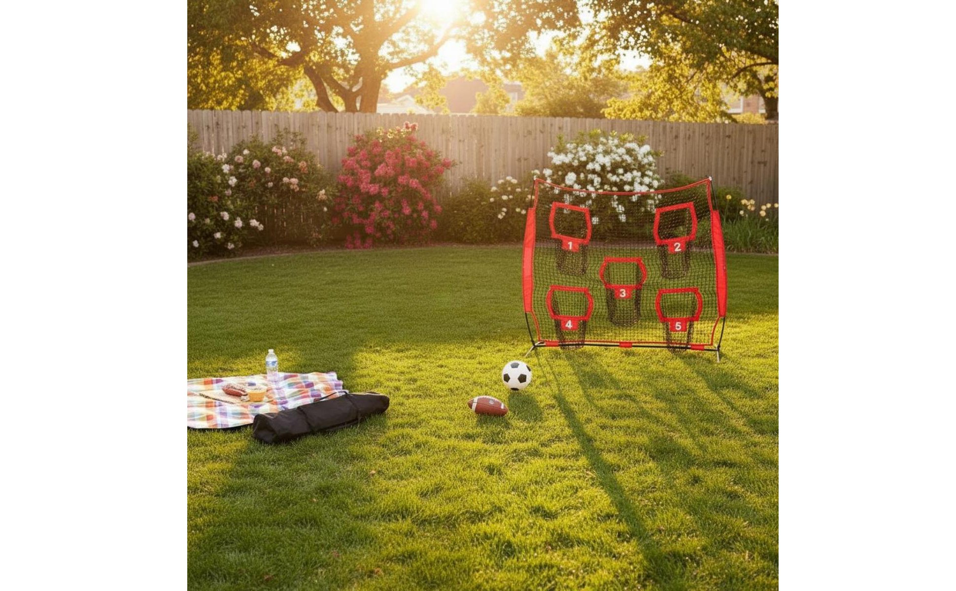Football Passing Target Net Indoor Outdoor Use Passing Practice Net Easy Setup