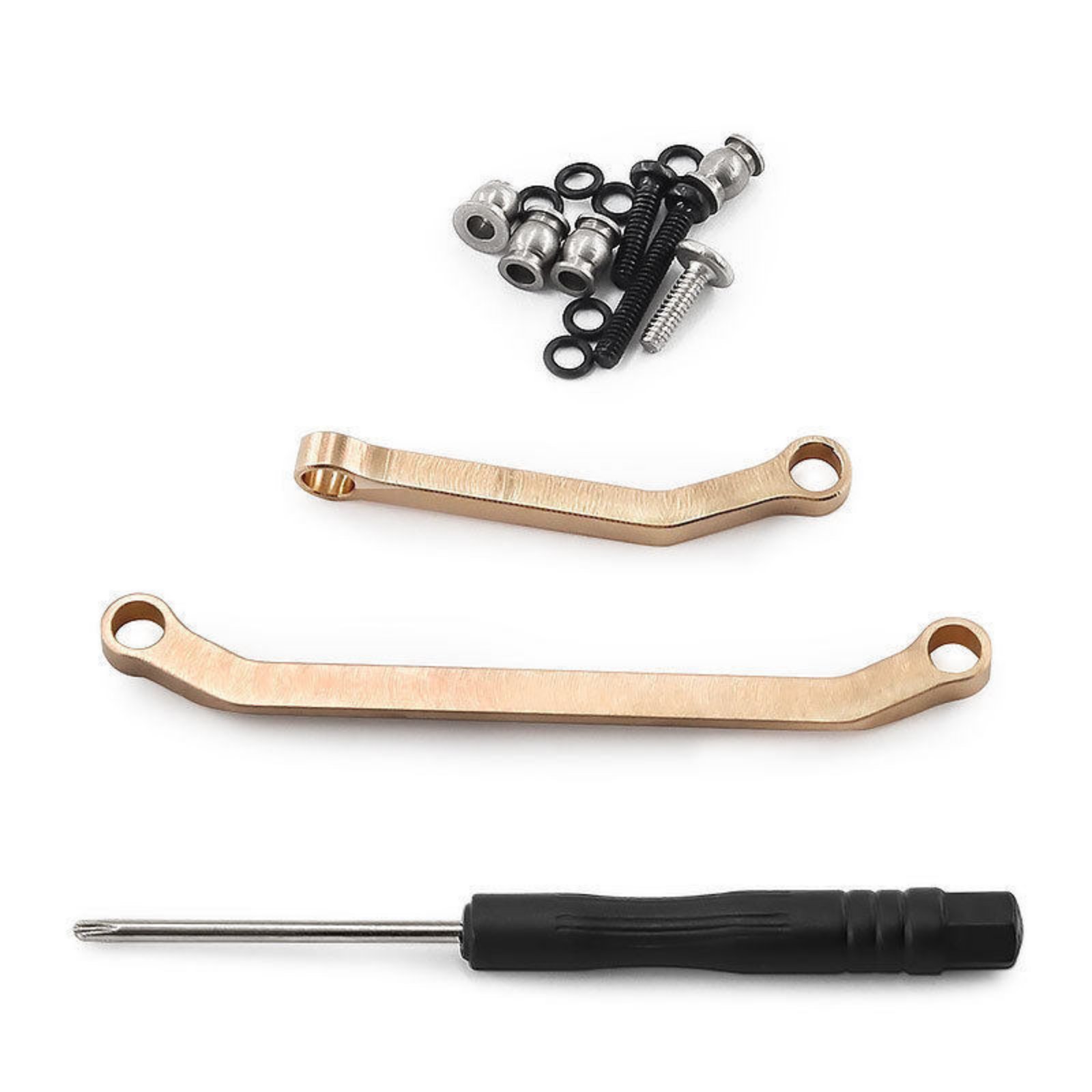 Brass Steering Rod Assembly Heavy-Duty Brass Link Rods Wear-Resistant Linkage Linkage Rods