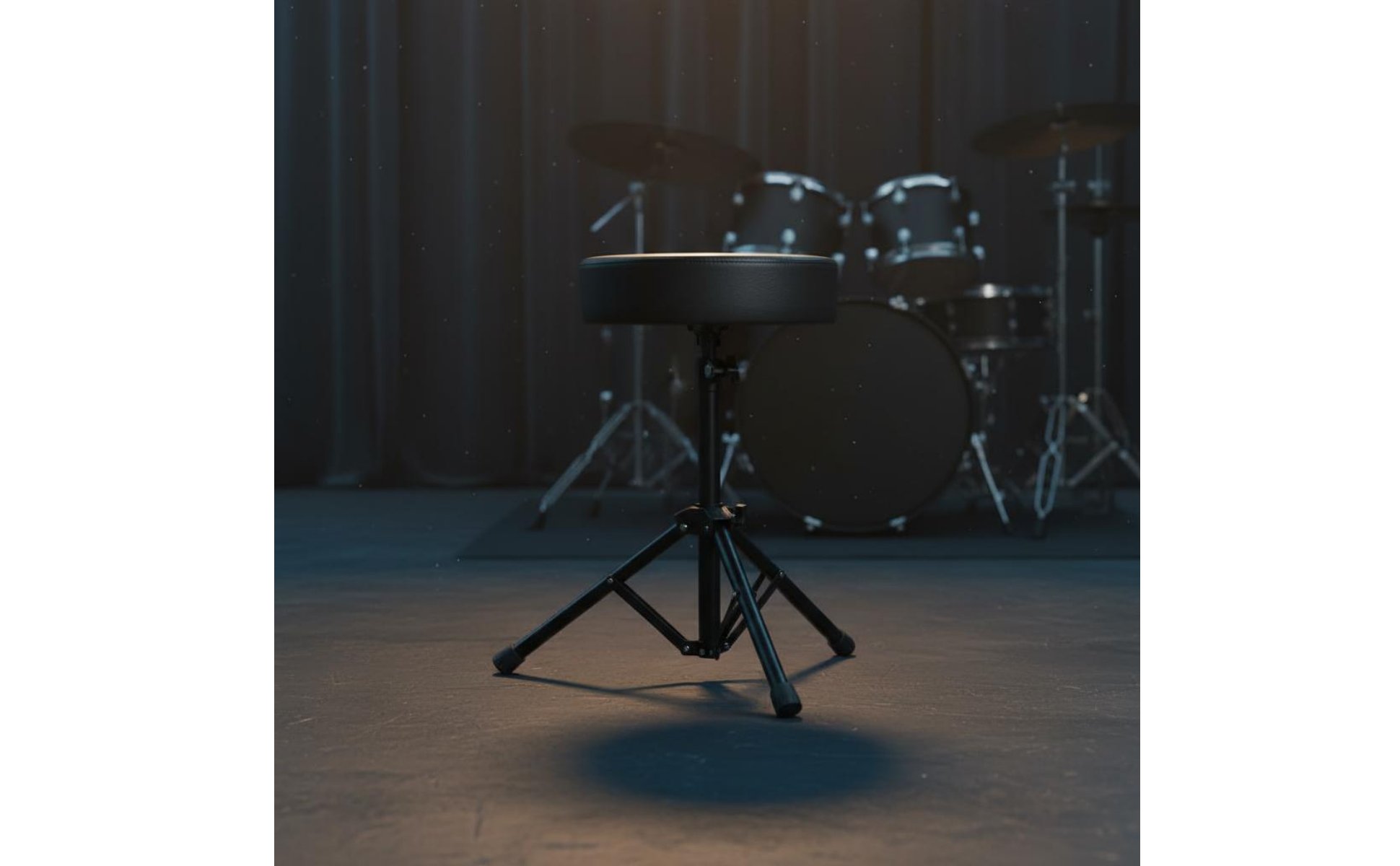 Electronic Drum Stool Rotatable Rotating Drum Seat Comfortable Cushion for Stage