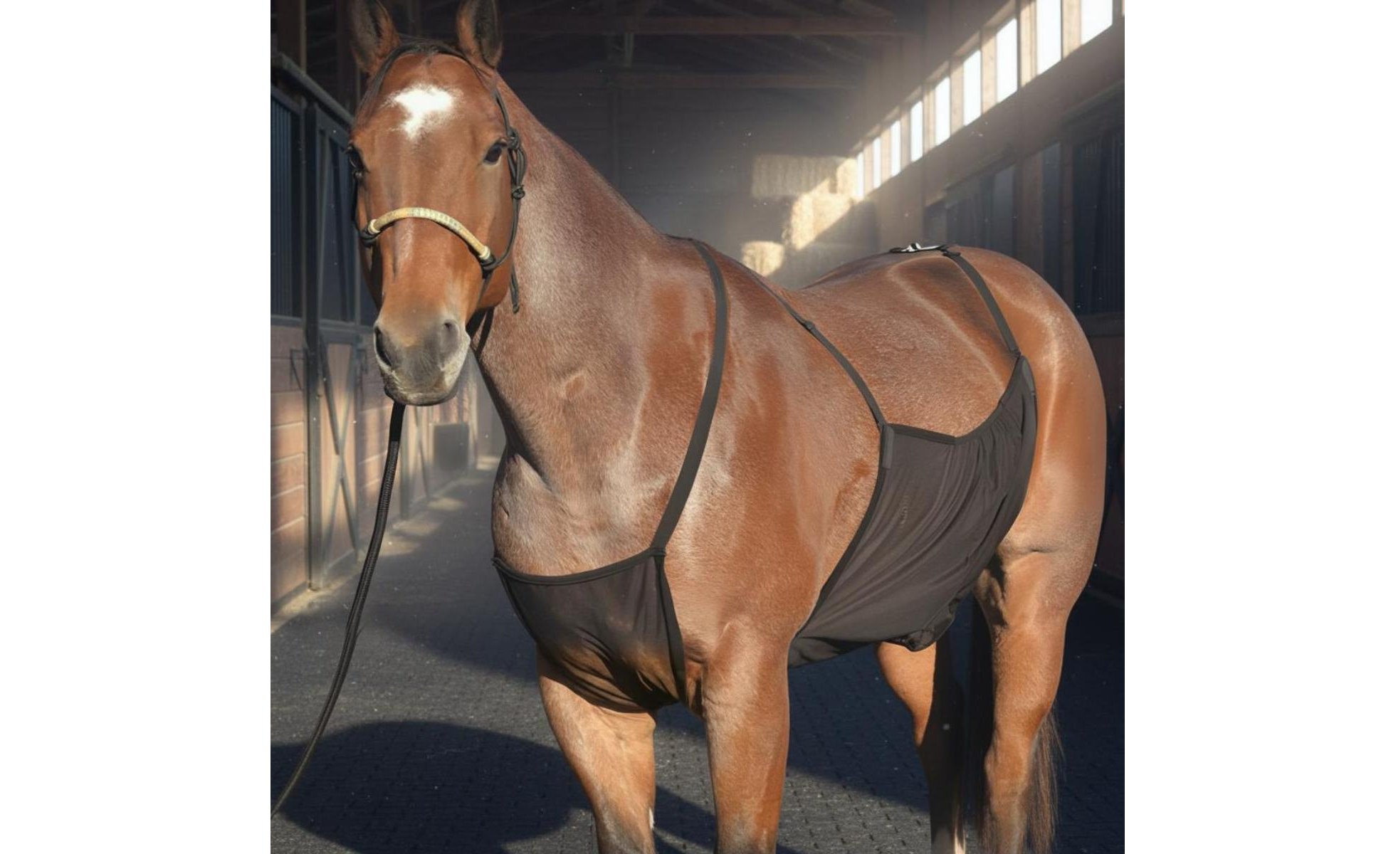 Horse Belly Cover Protection Apron-Design Horse Cover Adjustable Strap