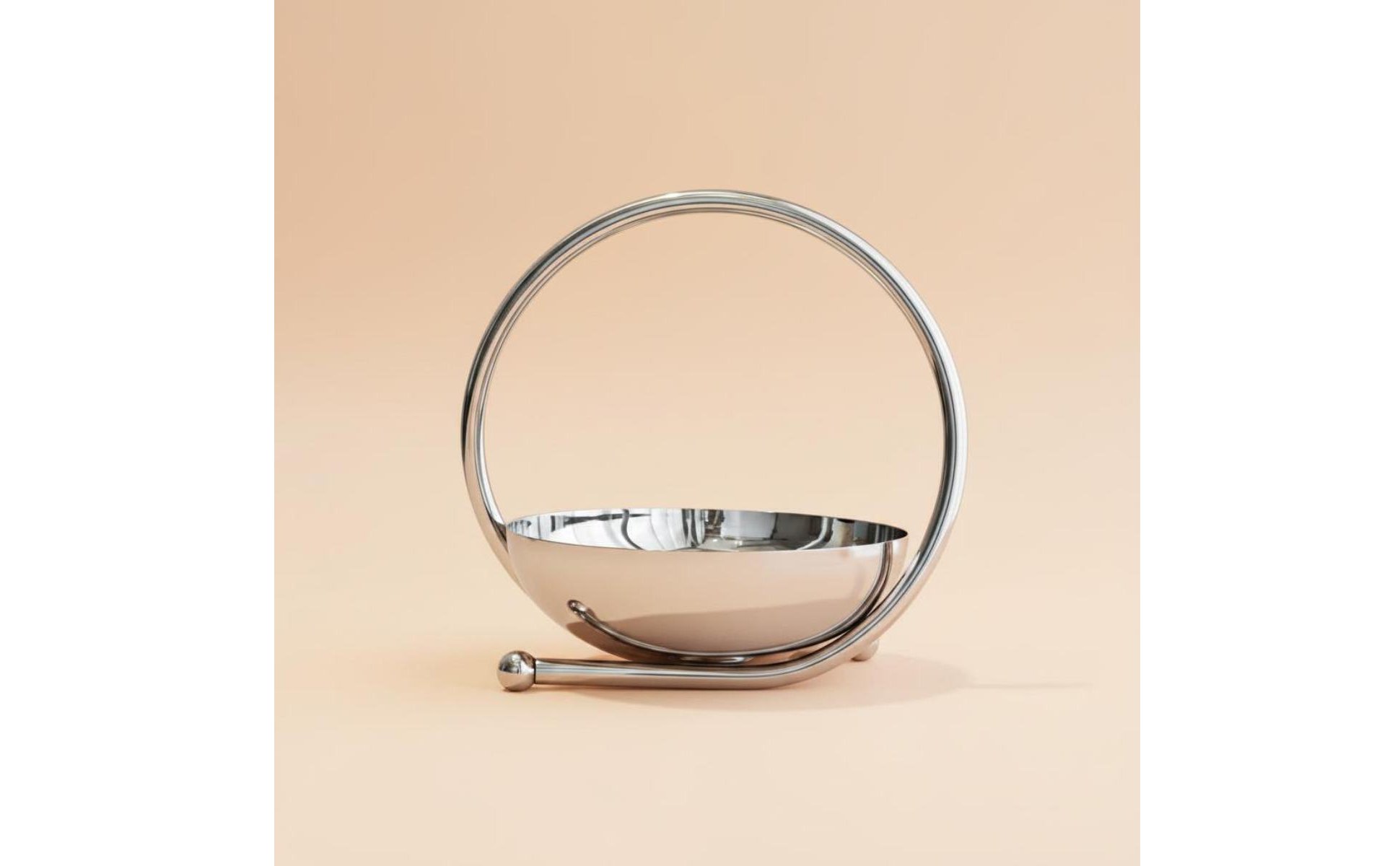 Round Mirror Tray Mirrored Finish Stainless Steel Tray Polished Surface