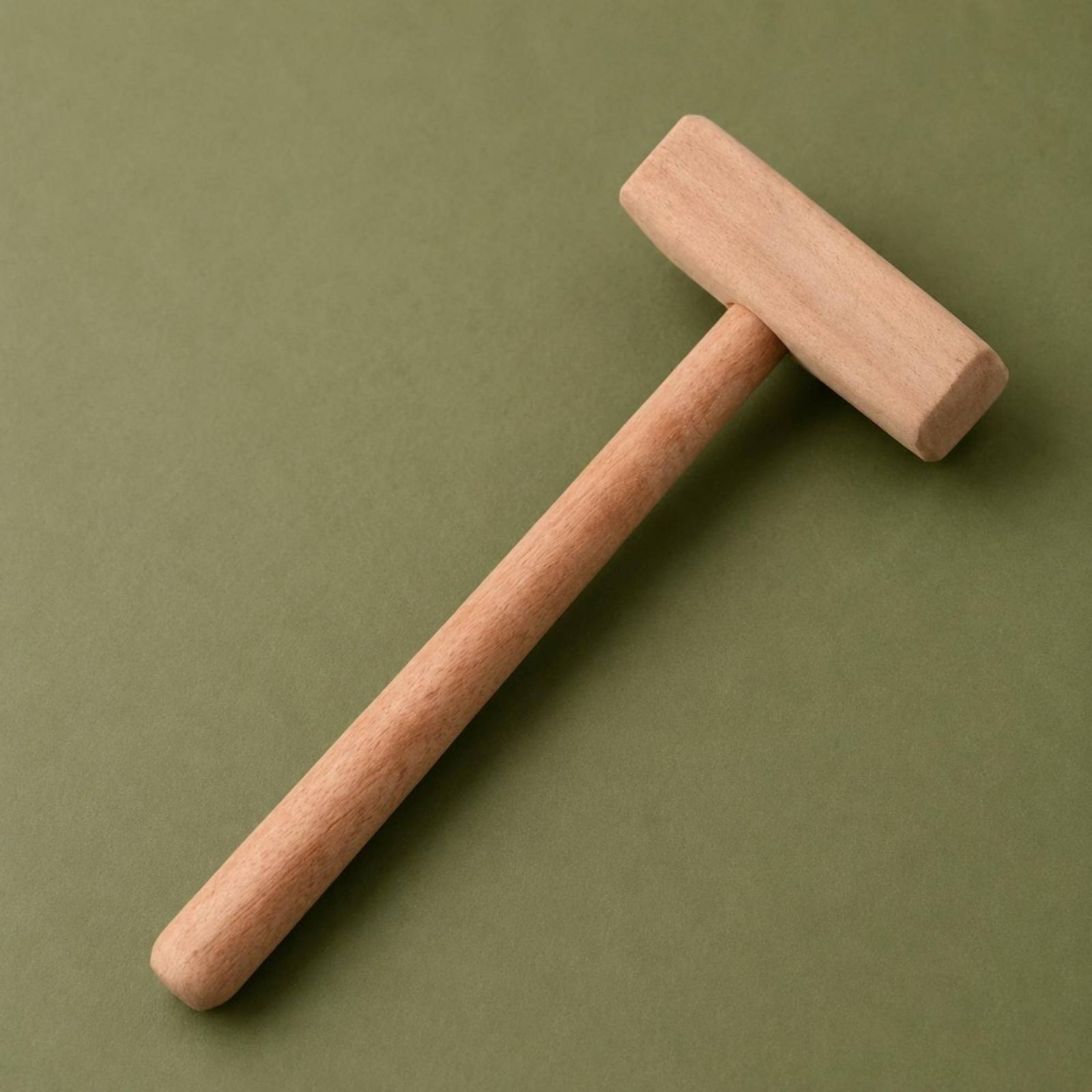 Holzformhammer Massivholz Blockkopfhammer Einteilig für Schmuckherstellung
