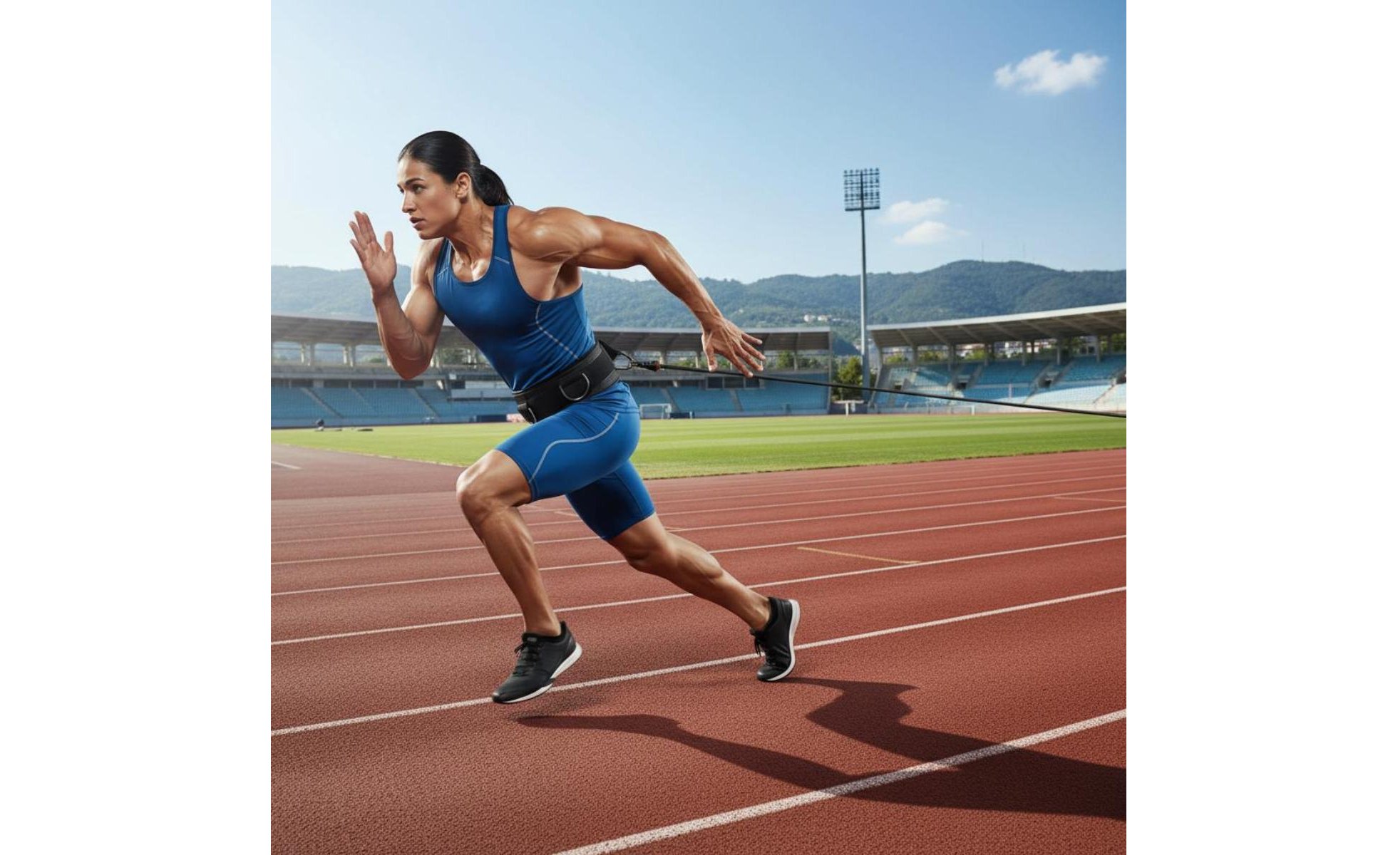 Speed Drag Belt Non-Slip-Slip Speed Training Belt Push-Pull for Track