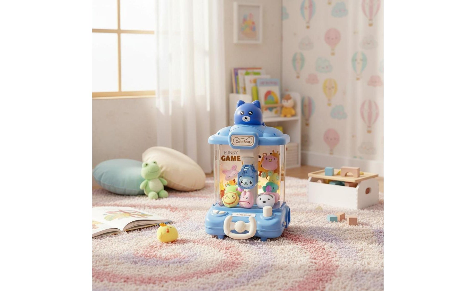 Mini Claw Machine Toy Birthday Gift Doll Machine Interactive Play for Bedroom