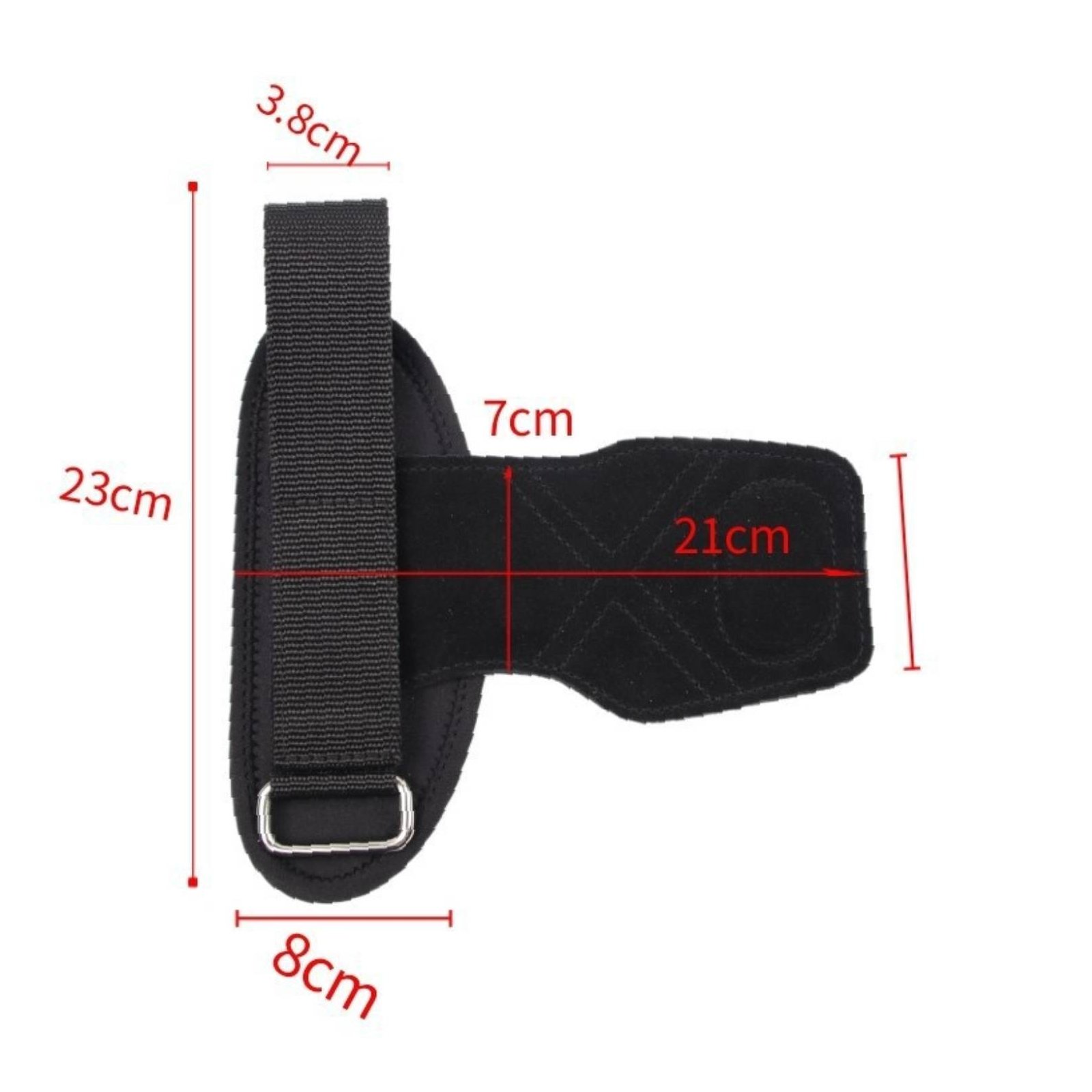 2 Pieces Suede Leather Deadlift Wrist Strap for All Genders Deadlift Straps Callus Protection for Strength Training, Gym
