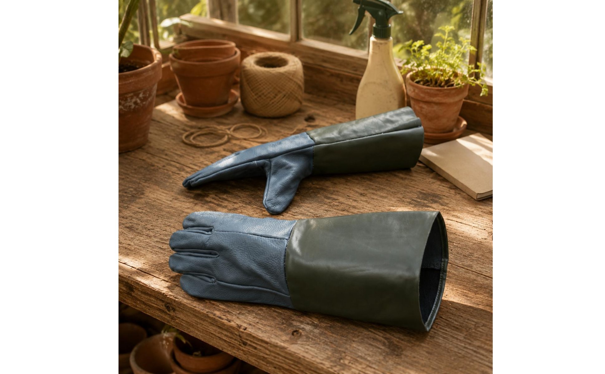 Thorn Resistant Leather Gauntlet Forearm Protection Long Gauntlet Gloves