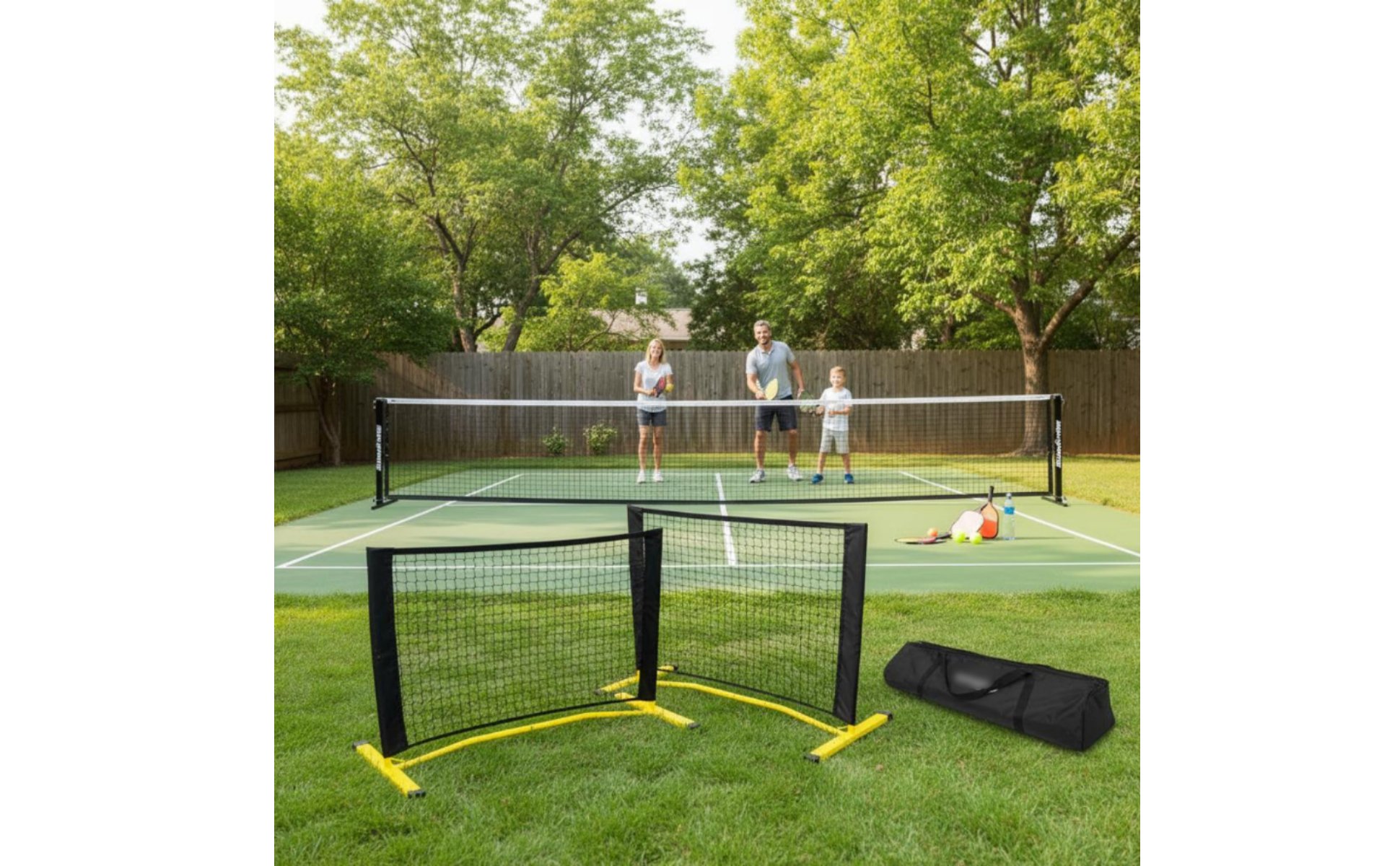 Pickleball Net Simple Setup Setup Adjustable Racquet Sport Net Carry Bag Sports Gear for Competition