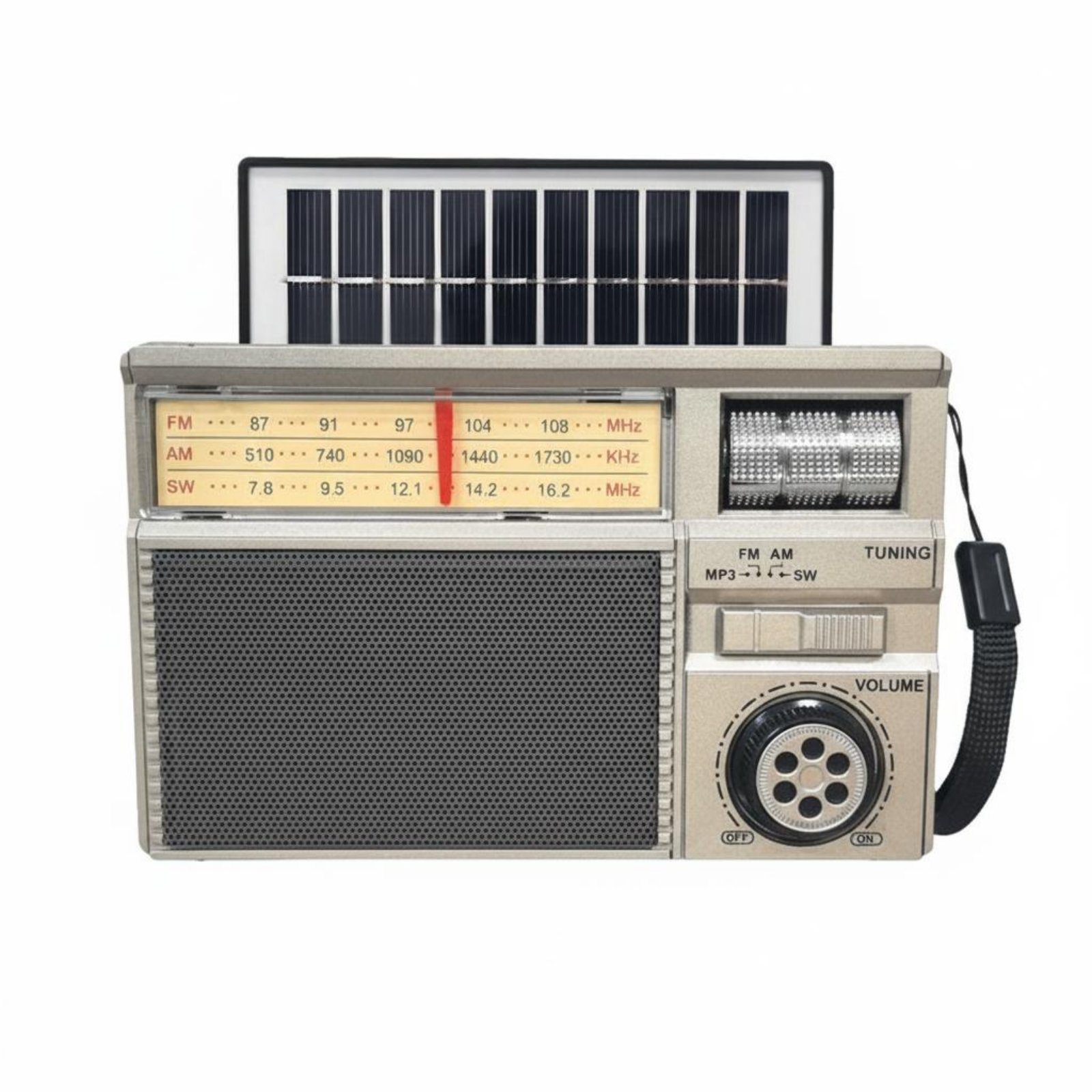 TF Card Card Support Solar Bluetooth Speaker Radio for Emergency