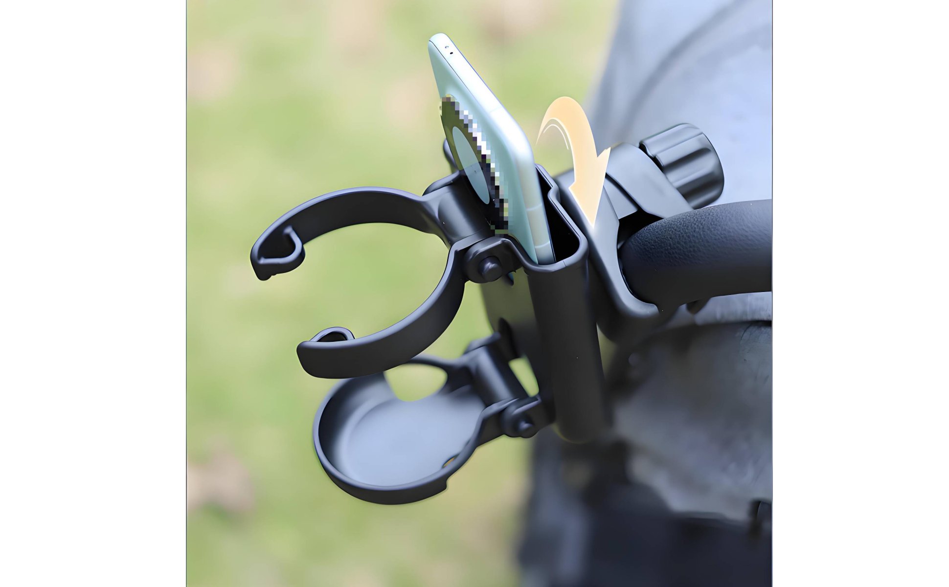 2 in 1 Baby Carriage Holder Foldable Baby Carriage Cup Holder Easy to Install