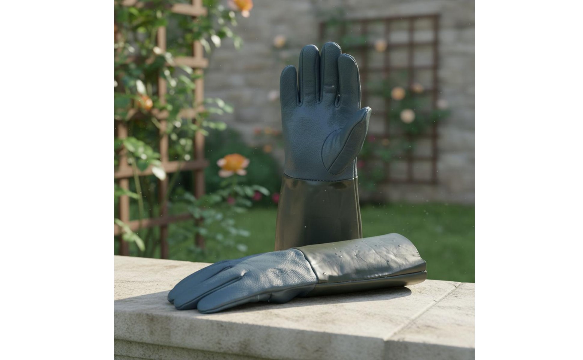 Thorn Resistant Leather Gauntlet Forearm Protection Long Gauntlet Gloves