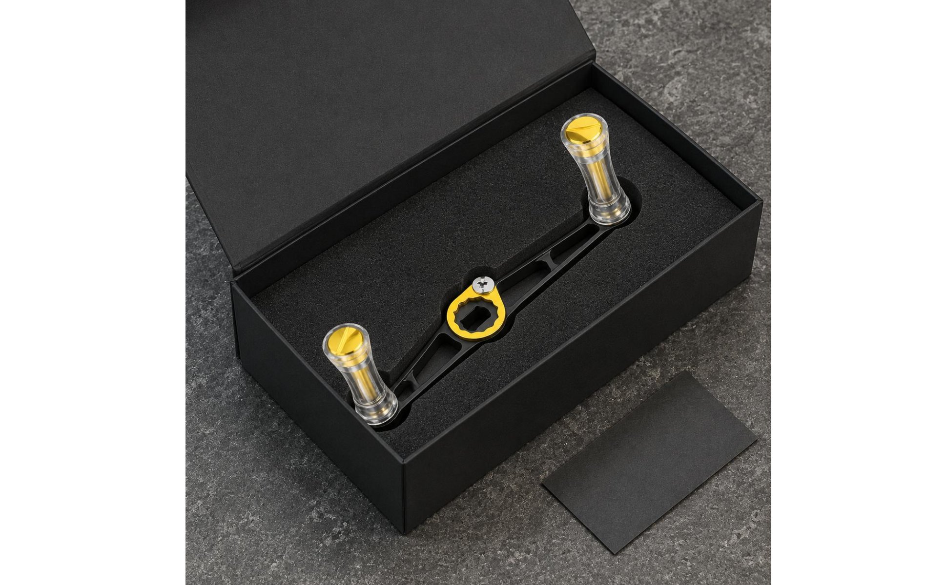 Reel Handle with Knobs Aluminum Alloy Baitcaster Replacement Handle
