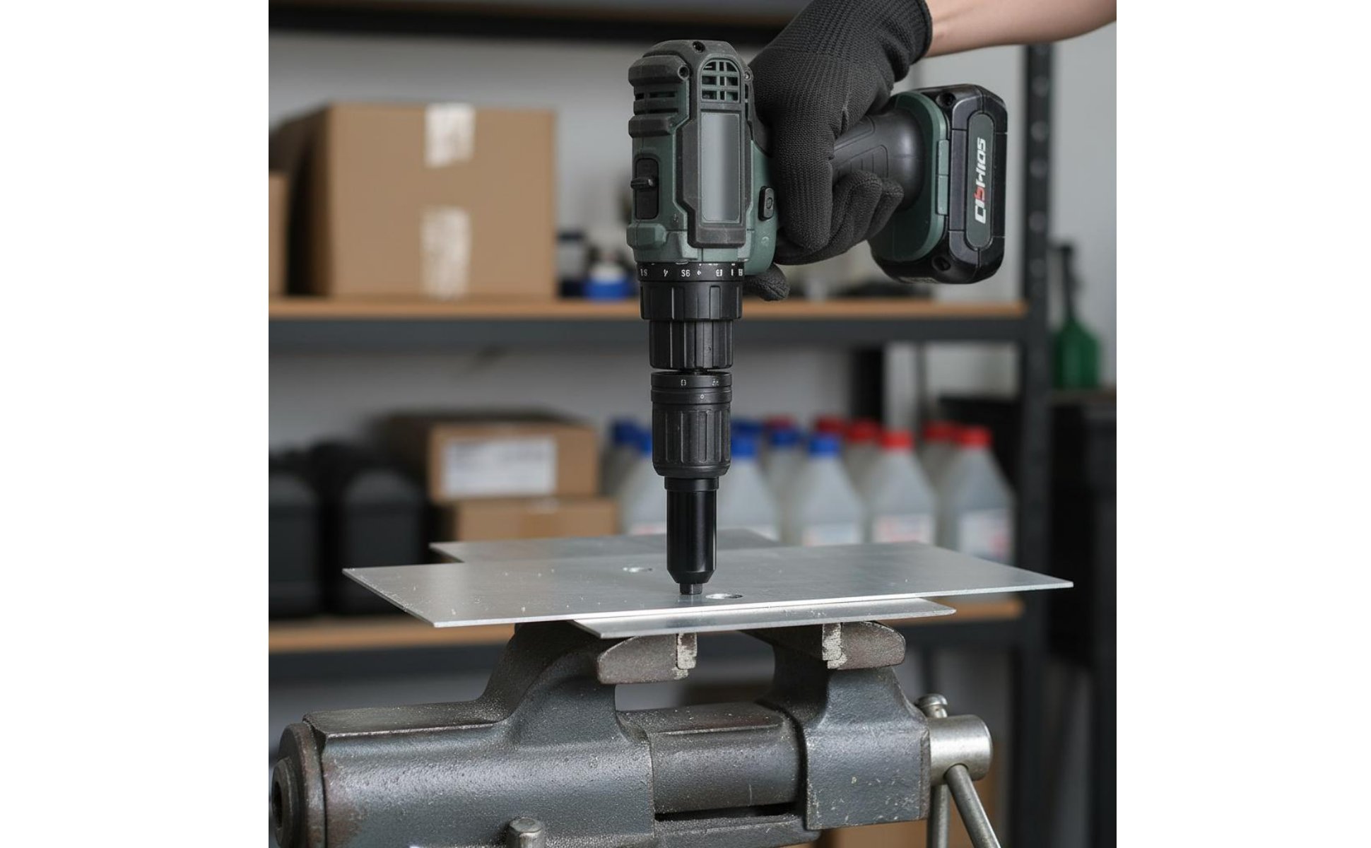 Cordless Rivet Nut Adapter Aluminum Alloy Rivet Nut Adapter Handle Grip