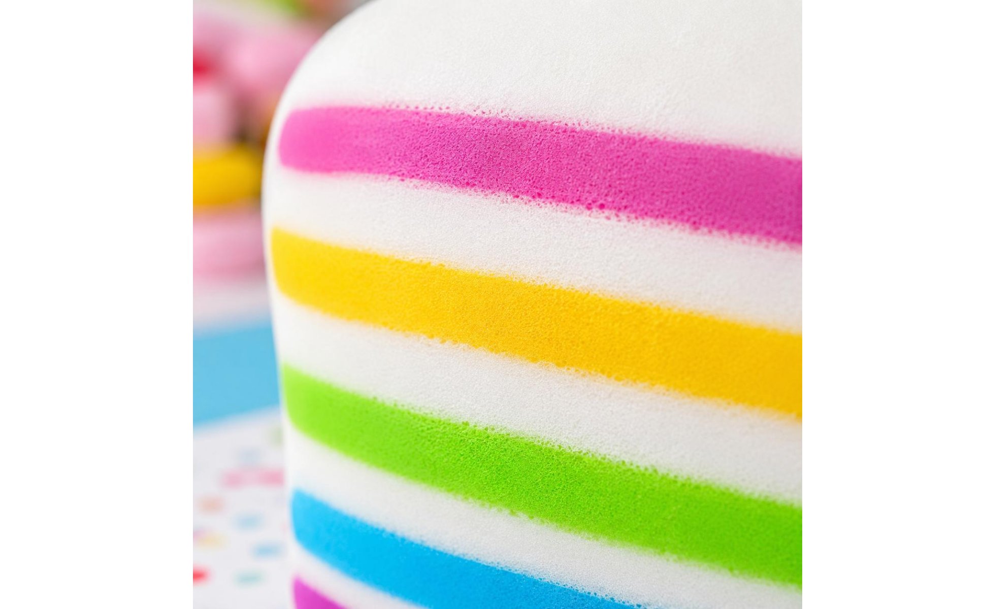 Rainbow Cake Squishy Multicolored Dots Cake Squishy Soft