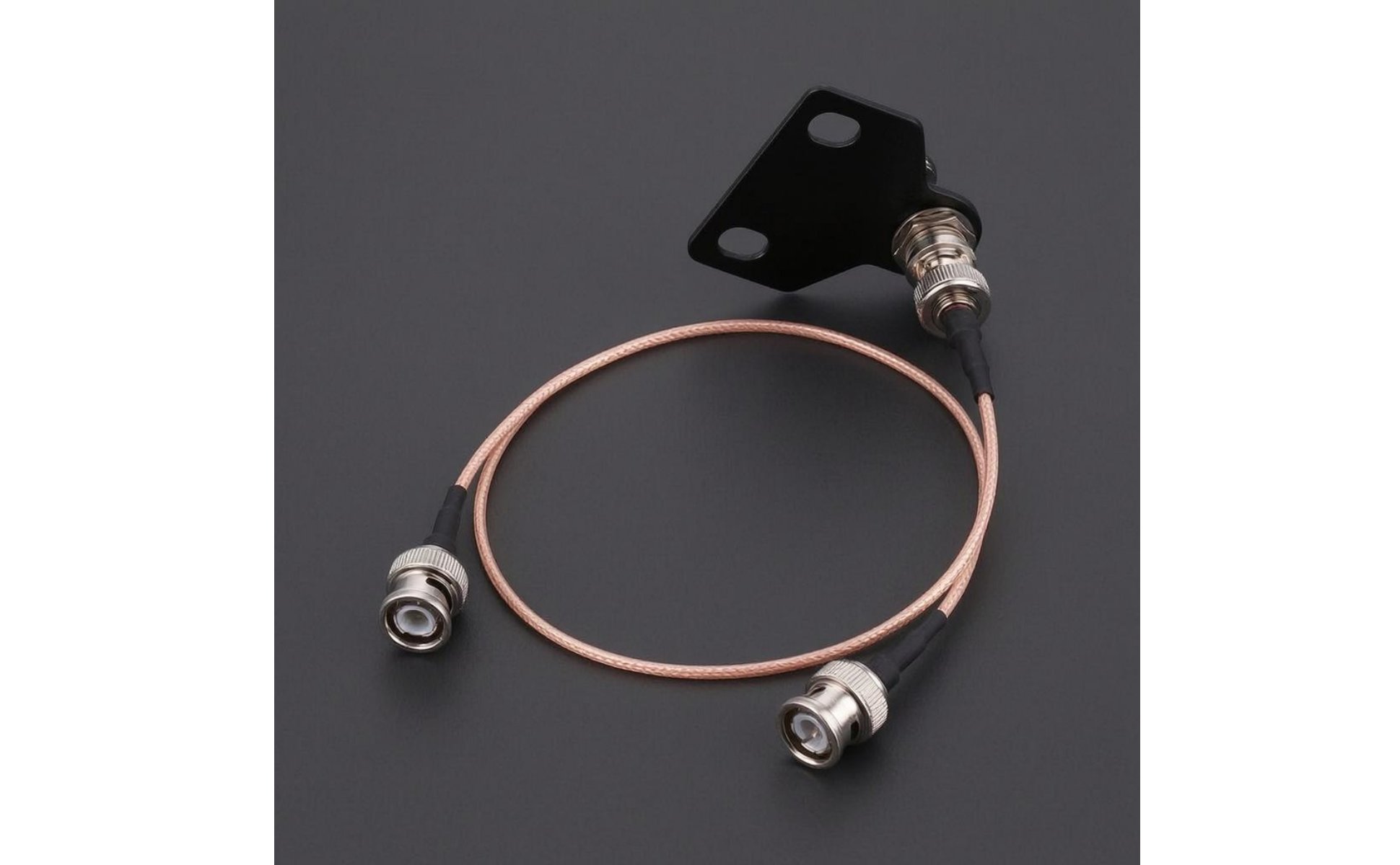 2 Pieces Cavo Prolunga Antenna BNC Metallo Nero Cavo Prolunga RG316 Fori Asolati