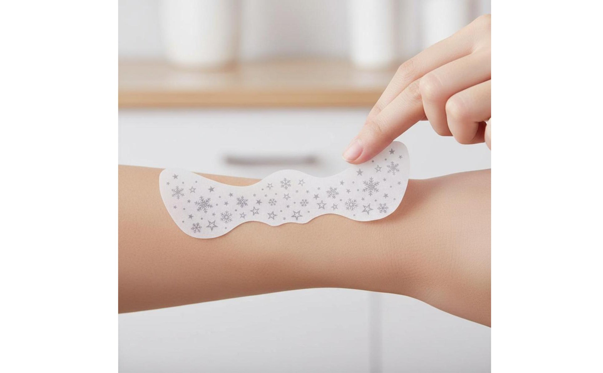 Silver Freckle Face Sticker Waterproof Silver Speck Tattoo Sticker Realistic