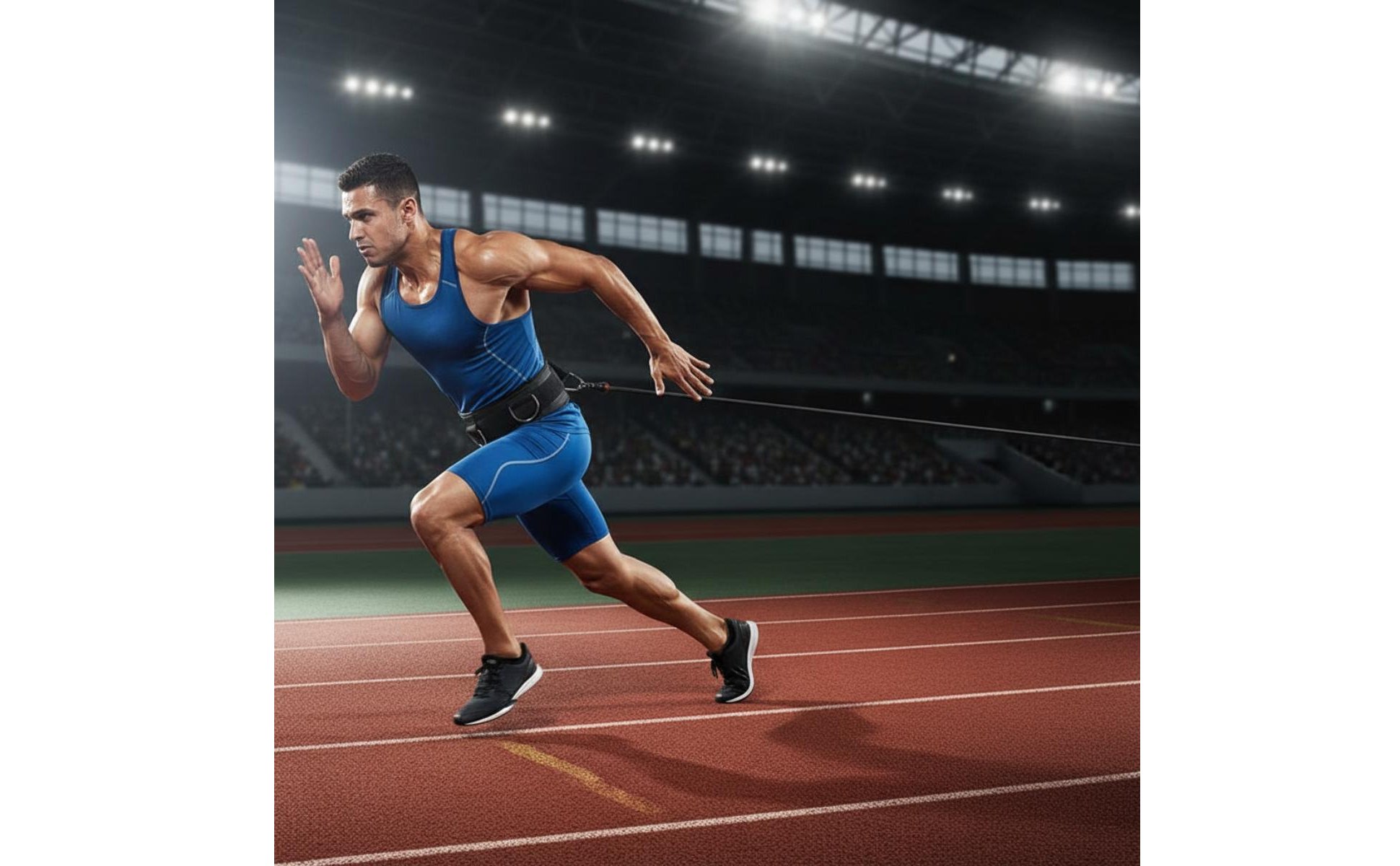 Speed Drag Belt Non-Slip-Slip Speed Training Belt Push-Pull for Track