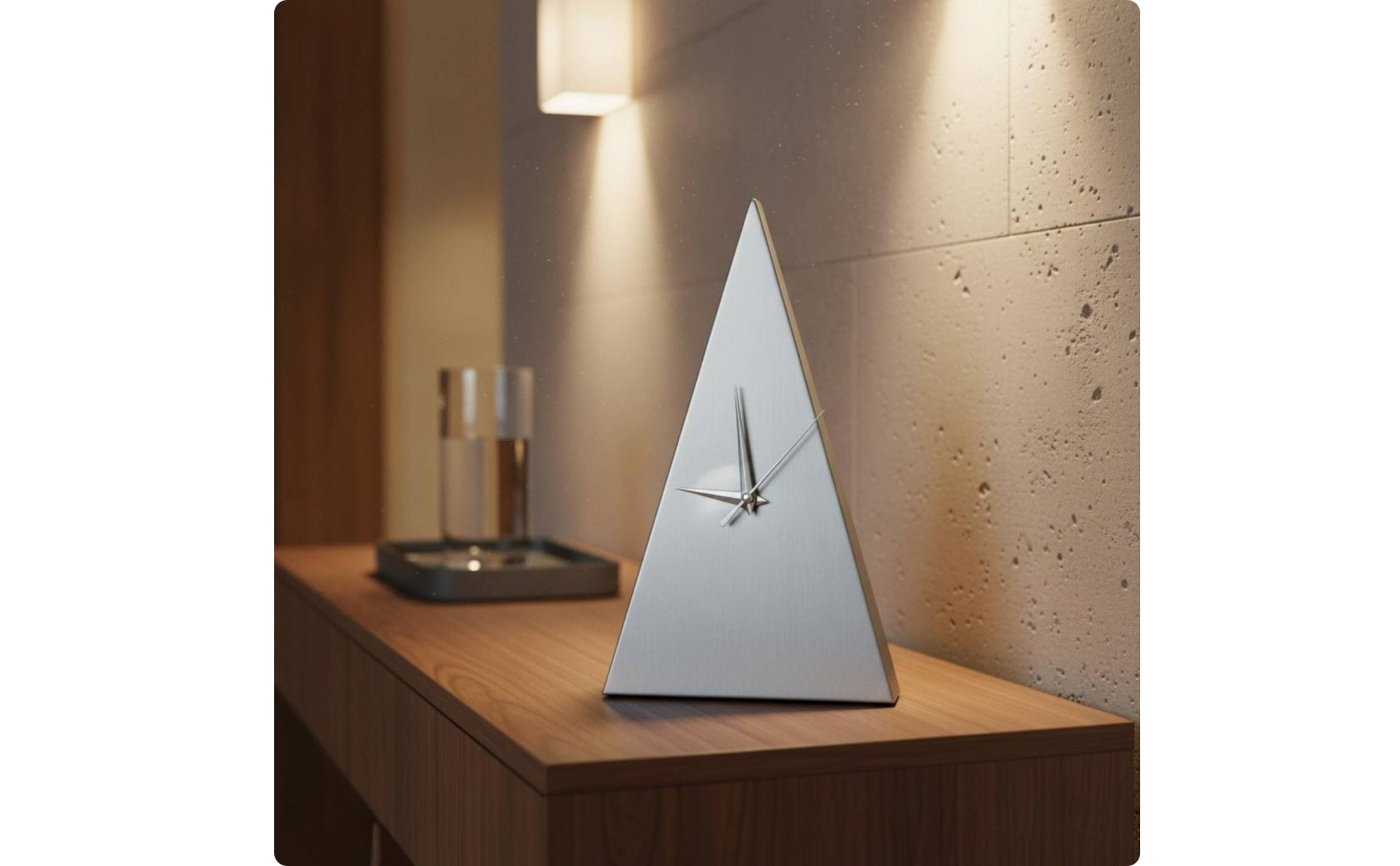 Modern Desk Timepiece Minimalist & Design Geometric Desk Timepiece