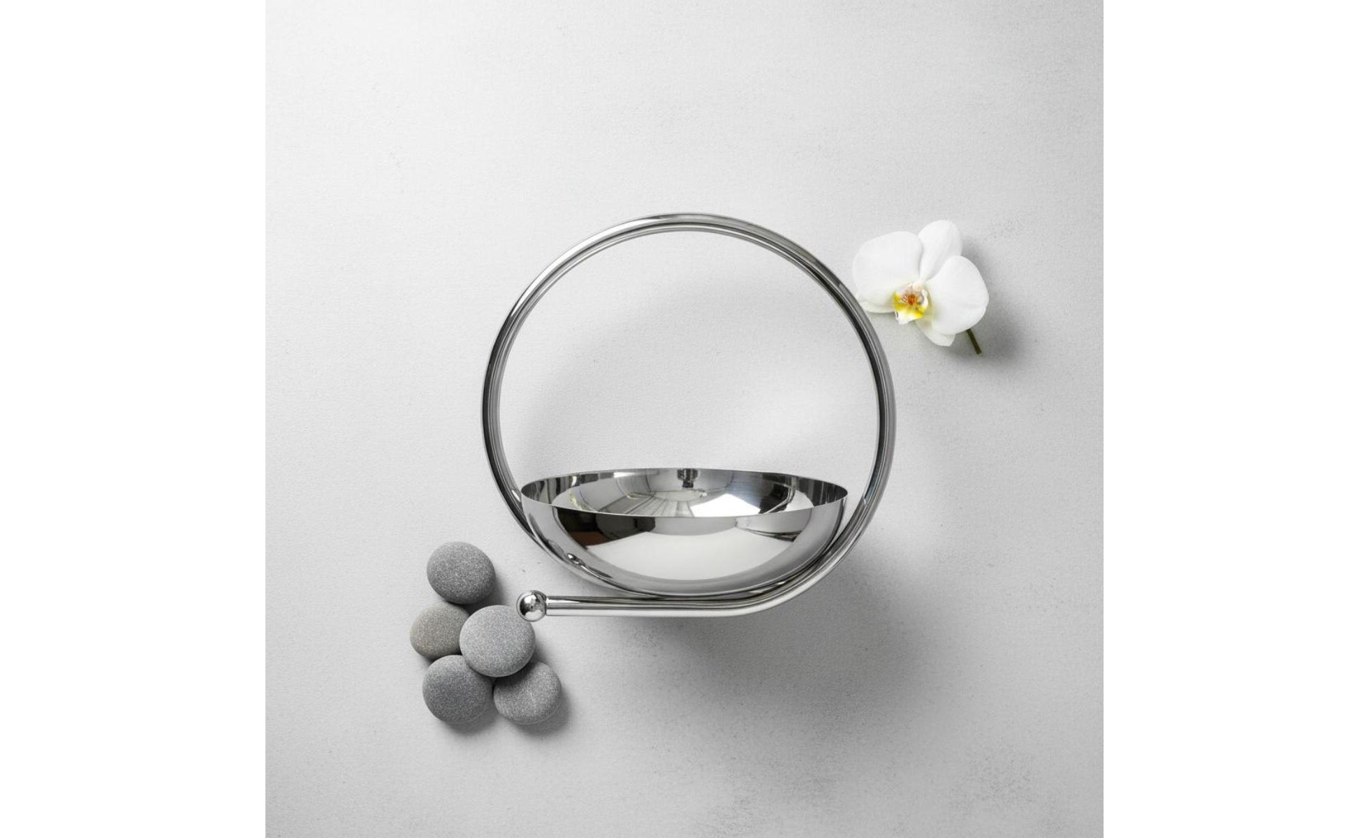 Round Mirror Tray Mirrored Finish Stainless Steel Tray Polished Surface