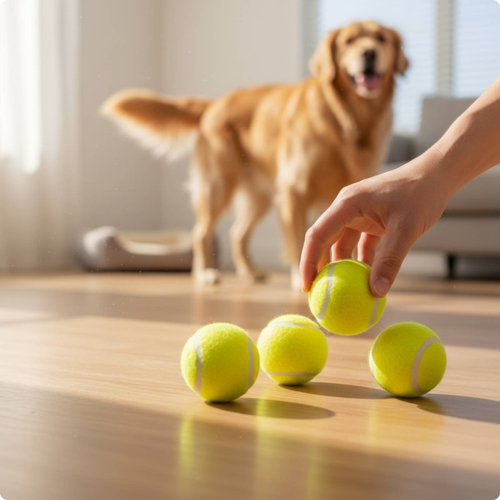 6 Pieces Strukturierter Hundeball Strapazierfähig Hundespielzeug Sprungkräftig