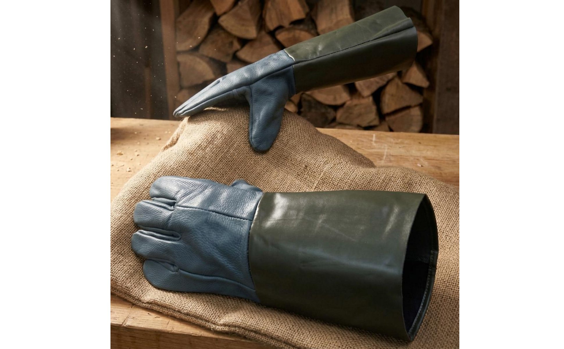 Thorn Resistant Leather Gauntlet Forearm Protection Long Gauntlet Gloves