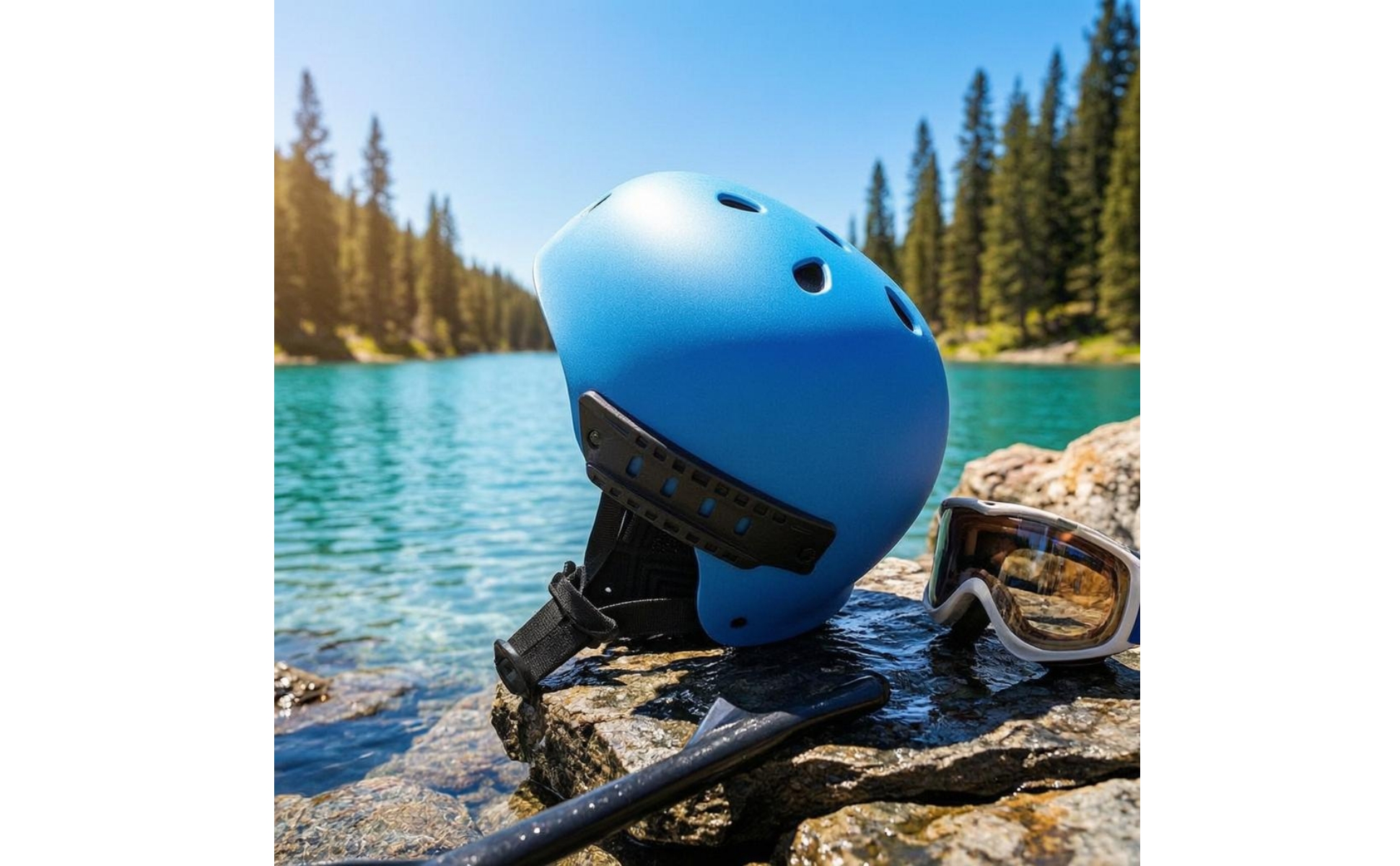 Sports Helmet Lightweight Hard-Shell Helmet Adjustable Chin Strap