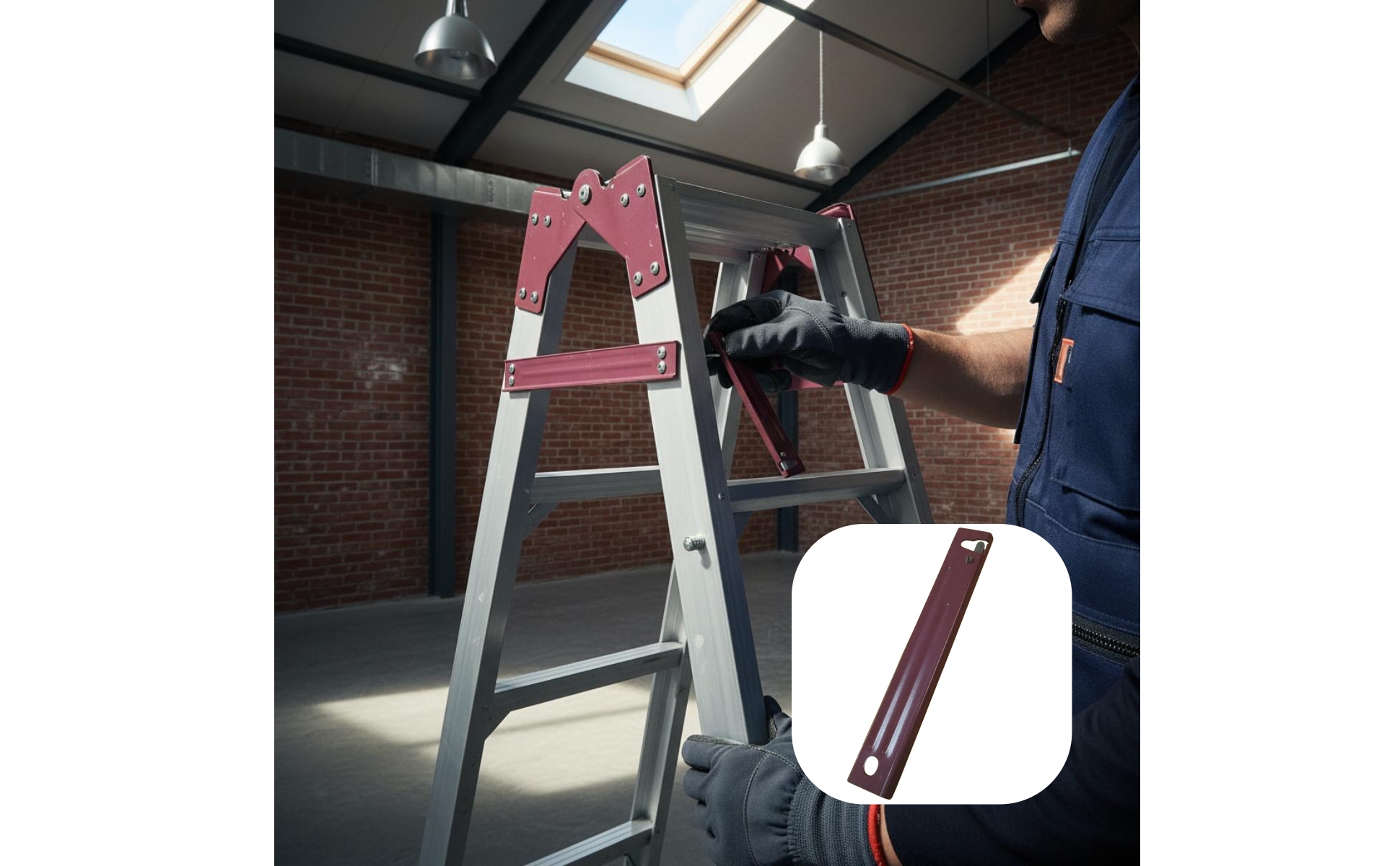 Ladder Safety Buckle Hooked Lock Ladder Locking Part Slotted Mount