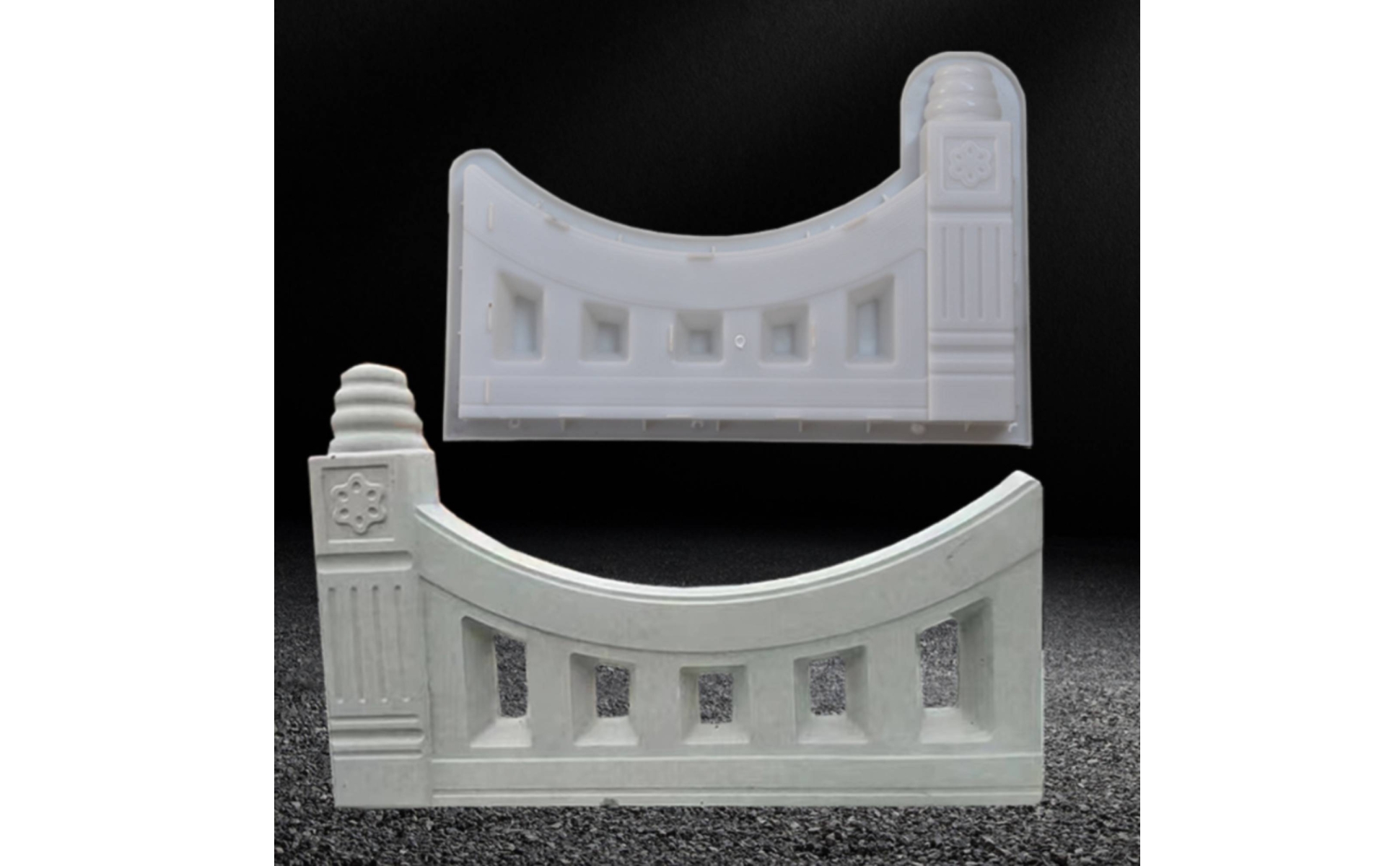 Flowerbed Brick Mold Decorative Panel Five-Hole Brick Mold Curved Profile